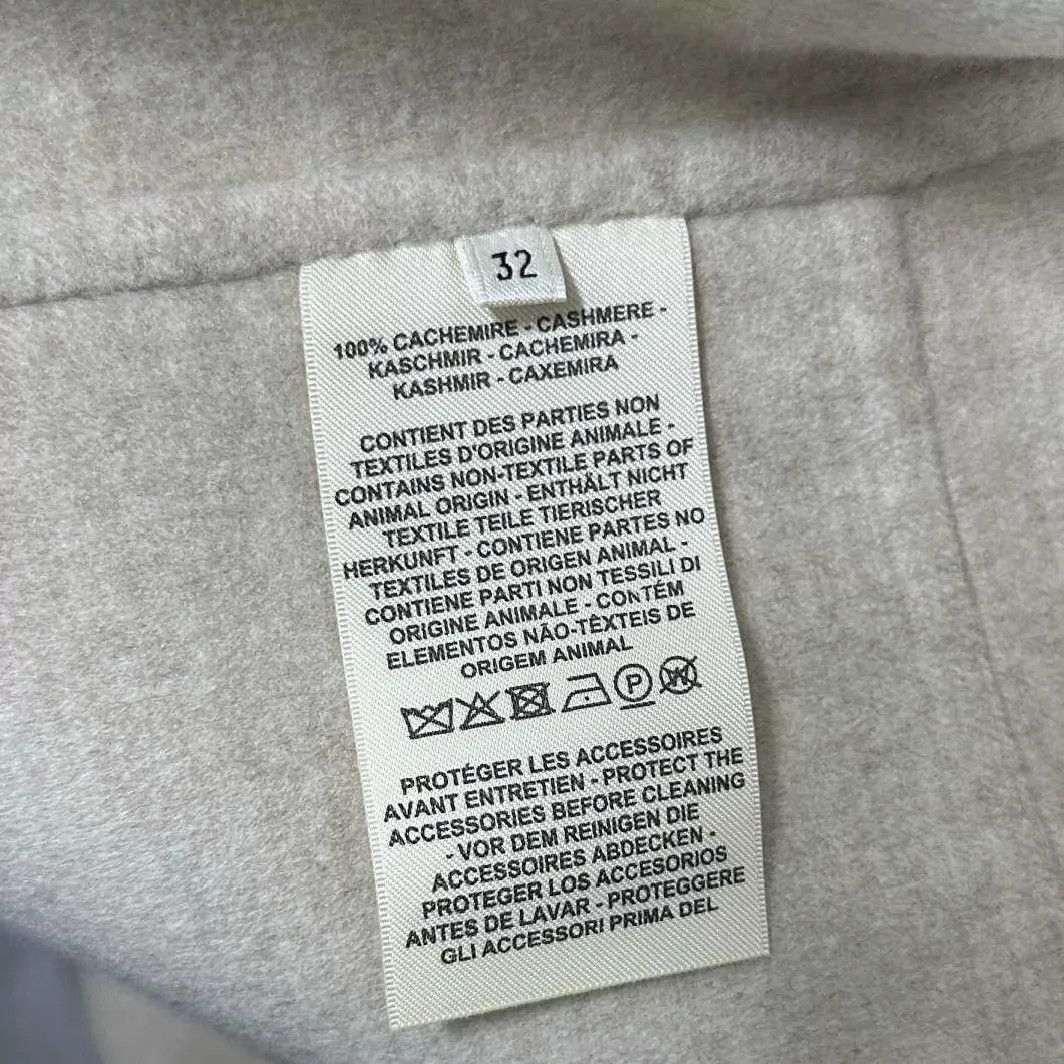 Hermes Hermès Oatmeal Cashmere Lapel Coat 32 Size XXS / US 00 / IT 34 - 5 Thumbnail