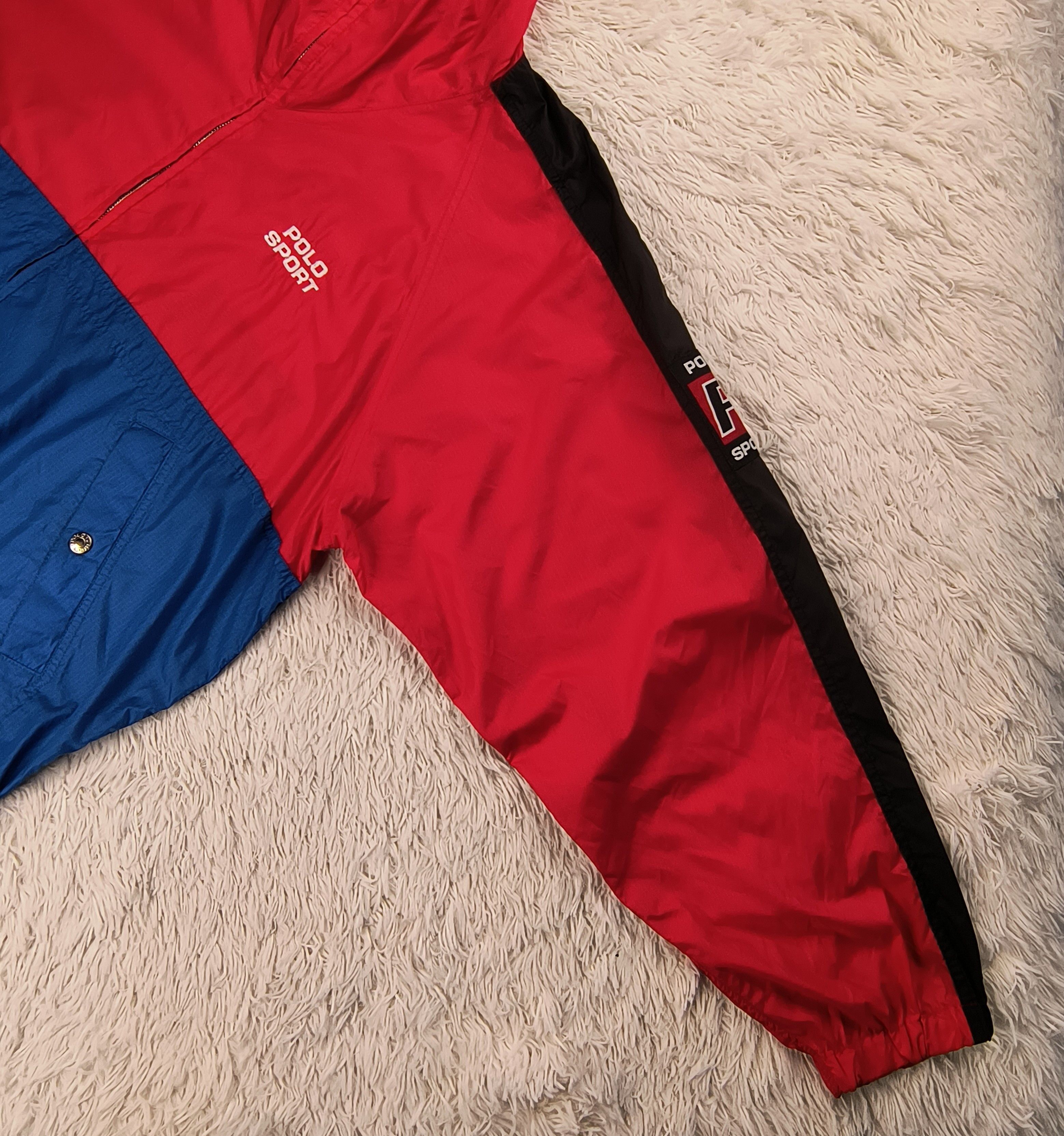 Polo Ralph Lauren Vintage Polo Sport Ralph Lauren big flag windbreaker jacket Size US L / EU 52-54 / 3 - 5 Thumbnail