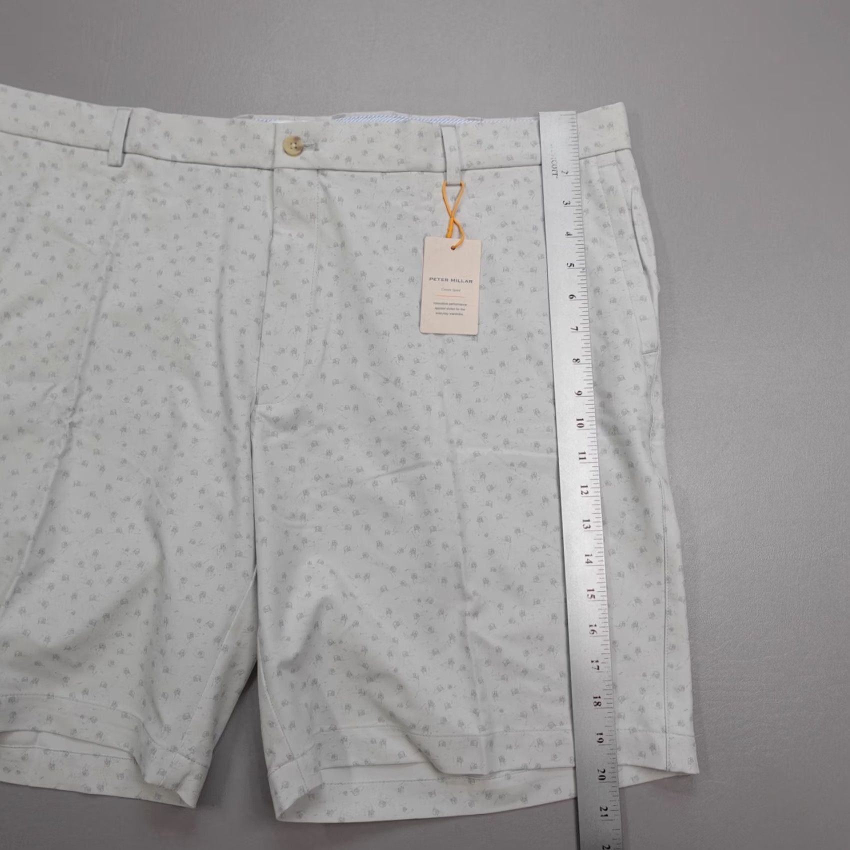 Peter Millar Peter Millar Crown Sport Salem Golf Cart Performance Shorts Gray Men 42 Bermuda Moisture Wicking Pockets Inseam 9 in Regular Size 42 Carssume? Size US 42 / EU 58 - 6 Thumbnail