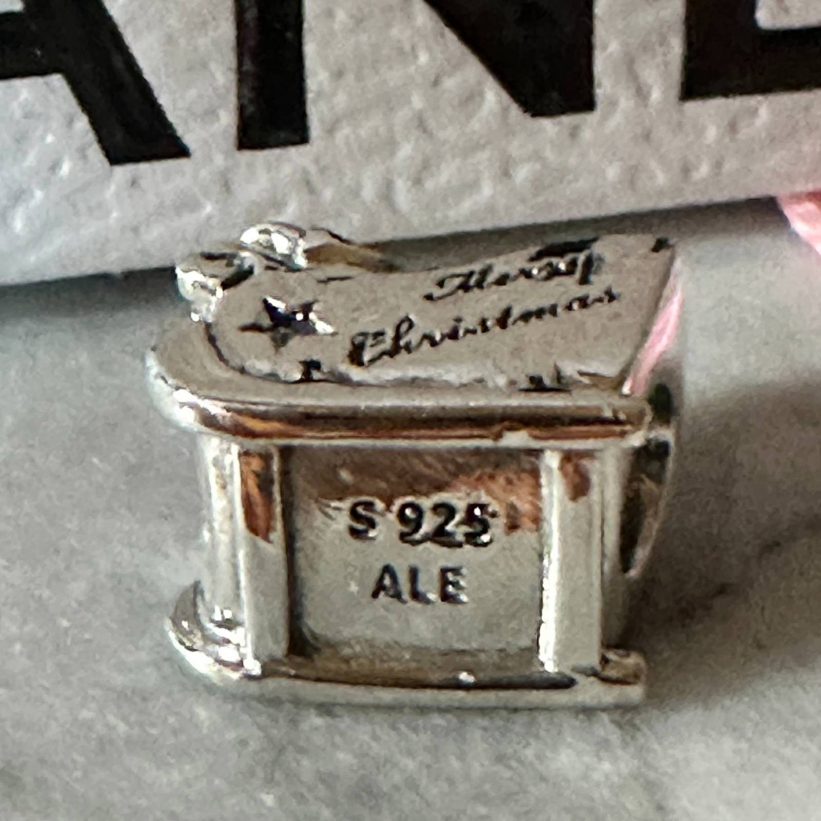 pandora Authentic Pandora Merry Christmas Sleighing Santa Retired Ch Size ONE SIZE - 3 Thumbnail