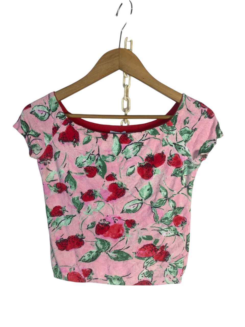 Anna Molinari Vintage Anna molinari fullprint crop shirt Size S / US 4 / IT 40 - 1 Thumbnail