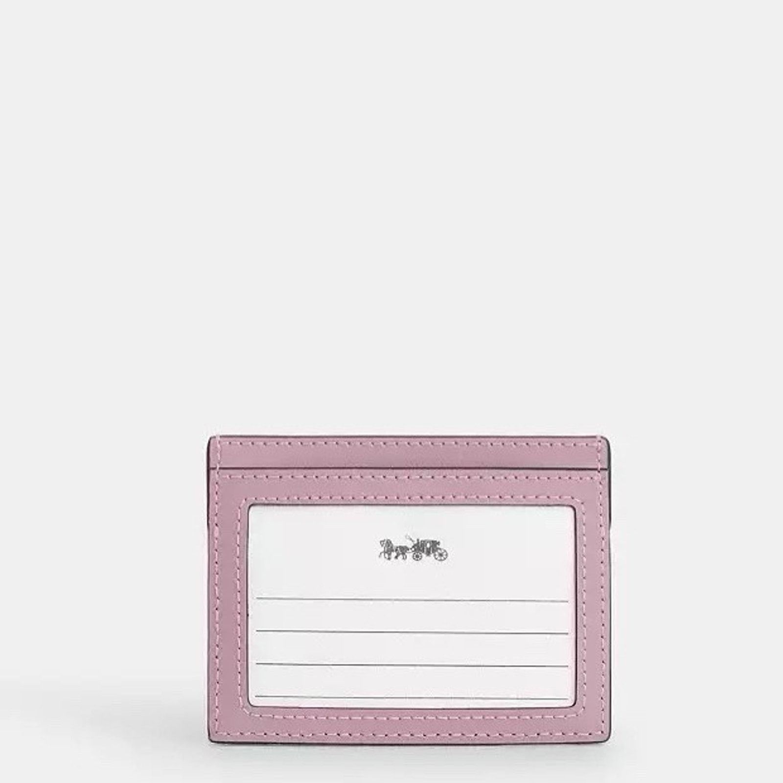 Coach NWT Coach Slim ID Card Case Denim Leather CBR13 Carnation Size ONE SIZE - 5 Thumbnail