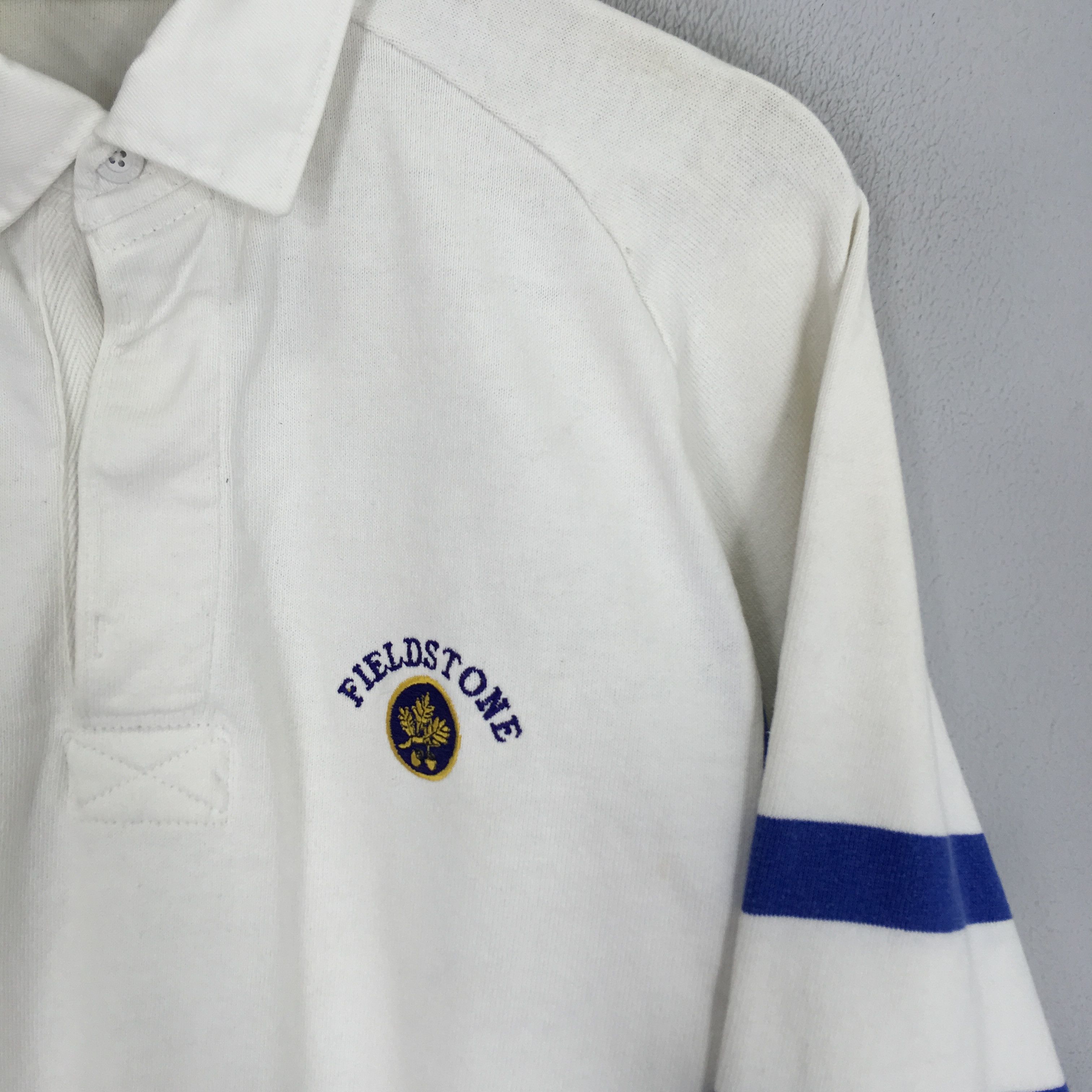 Barbarian Vintage 90's Fieldstone Polo Rugby Shirt Sportswear Size US XL / EU 56 / 4 - 4 Thumbnail