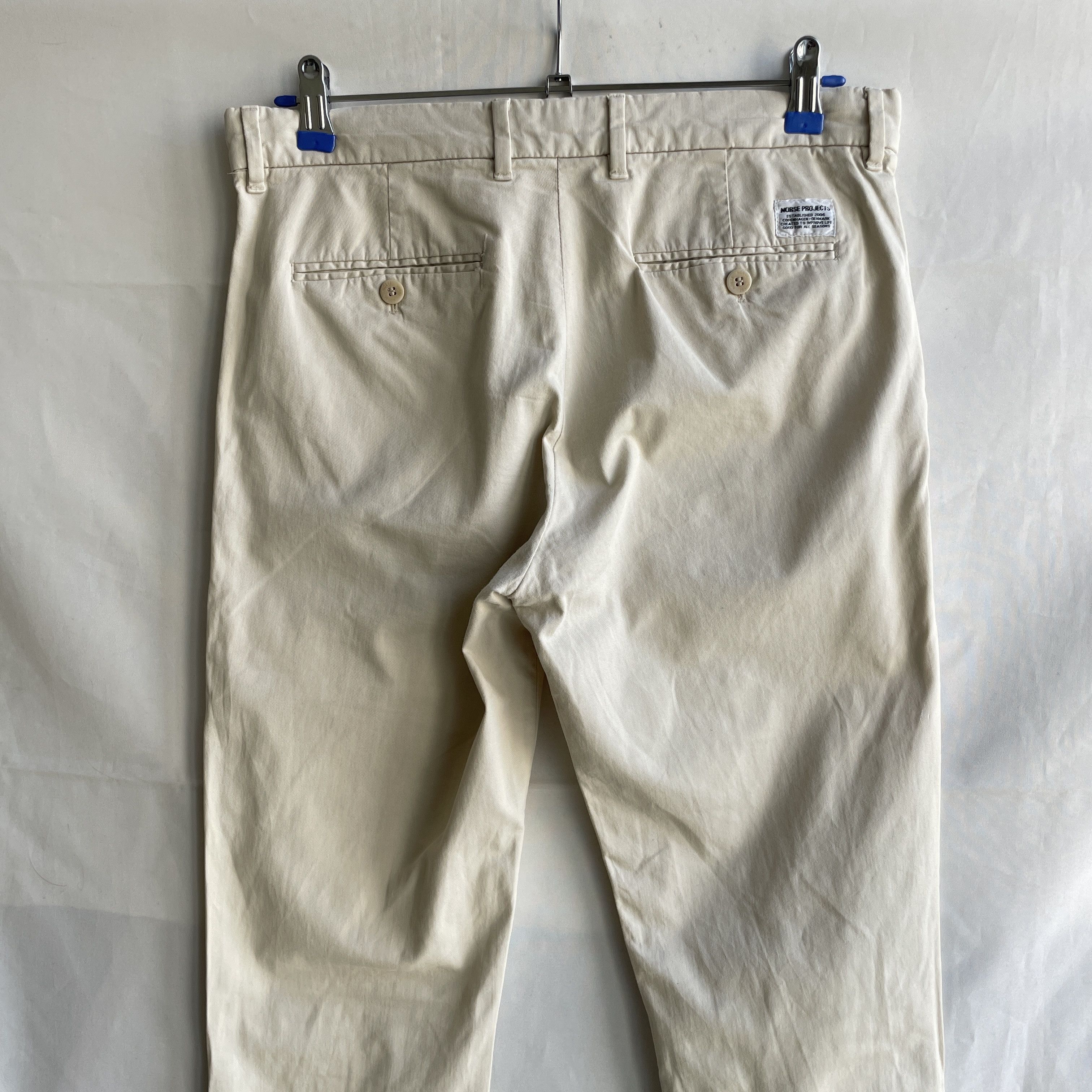 Norse Projects Norse Projects Aros Slim Light Stretch Chino Trousers Size US 31 - 4 Thumbnail