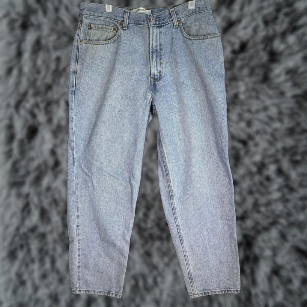 Levi's VINTAGE Levi's 560 Jeans Mens 33x30 Denim Relaxed Tapered Comfort Fit Blue 90s Y2K USA Cowboy Size US 33 - 1 Thumbnail