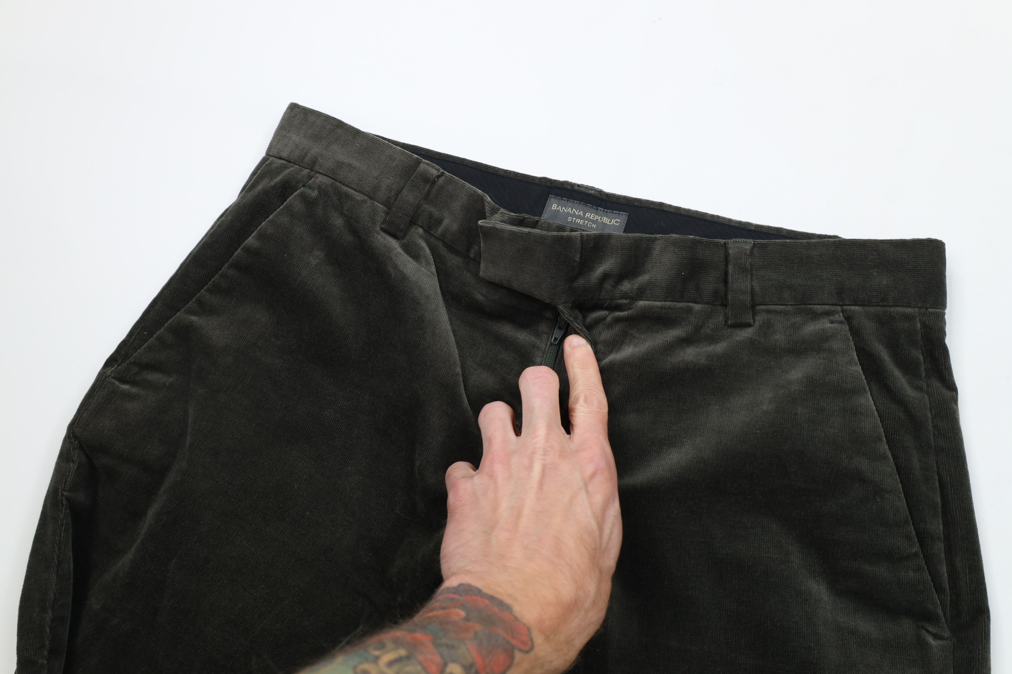 Banana Republic Vintage Y2K 2001 Banana Republic Wide Leg Corduroy Pants Size US 34 / EU 50 - 6 Thumbnail