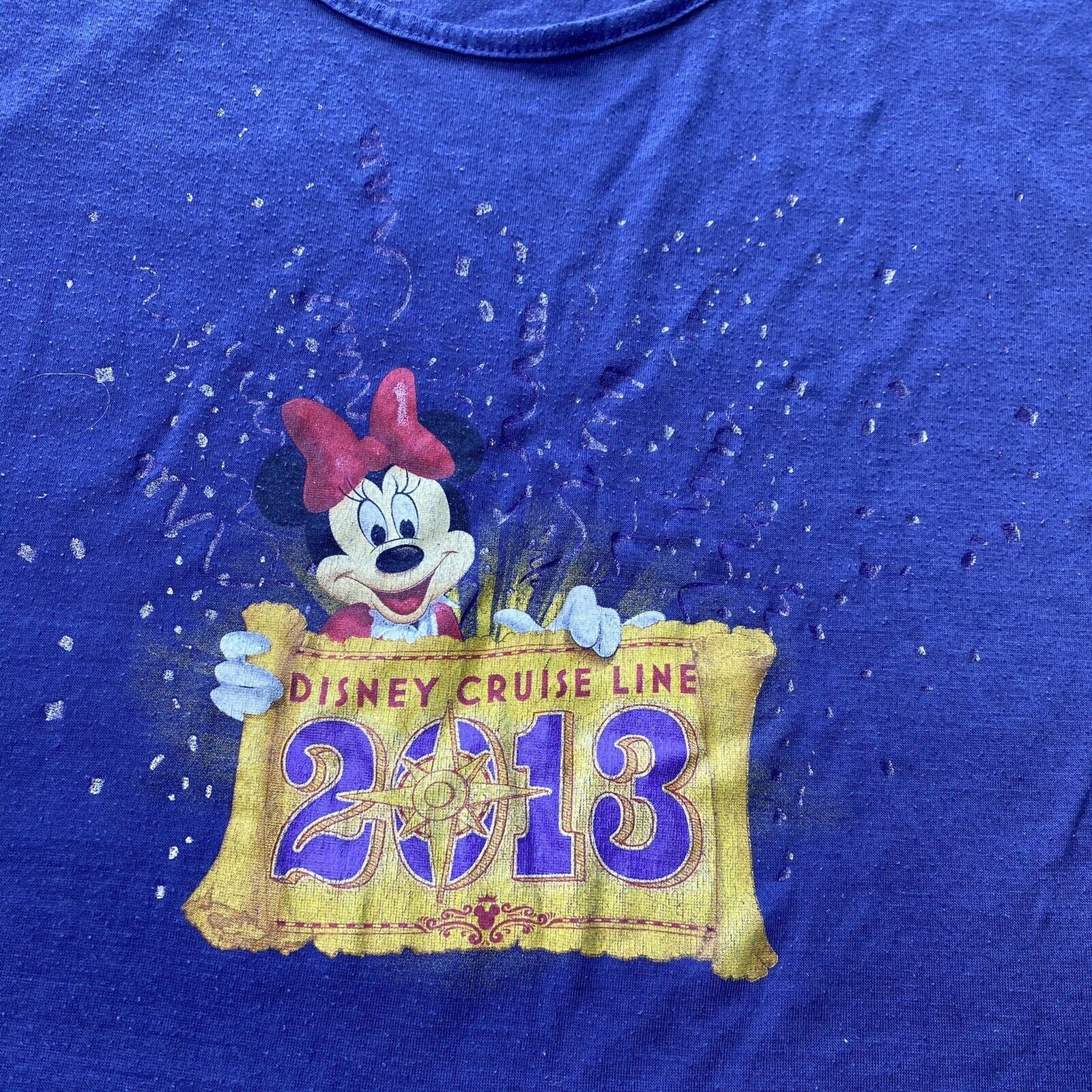 Disney Disney Cruise Line XL 2013 Minnie Mouse Graphic T Shirt Size XL / US 12-14 / IT 48-50 - 4 Thumbnail