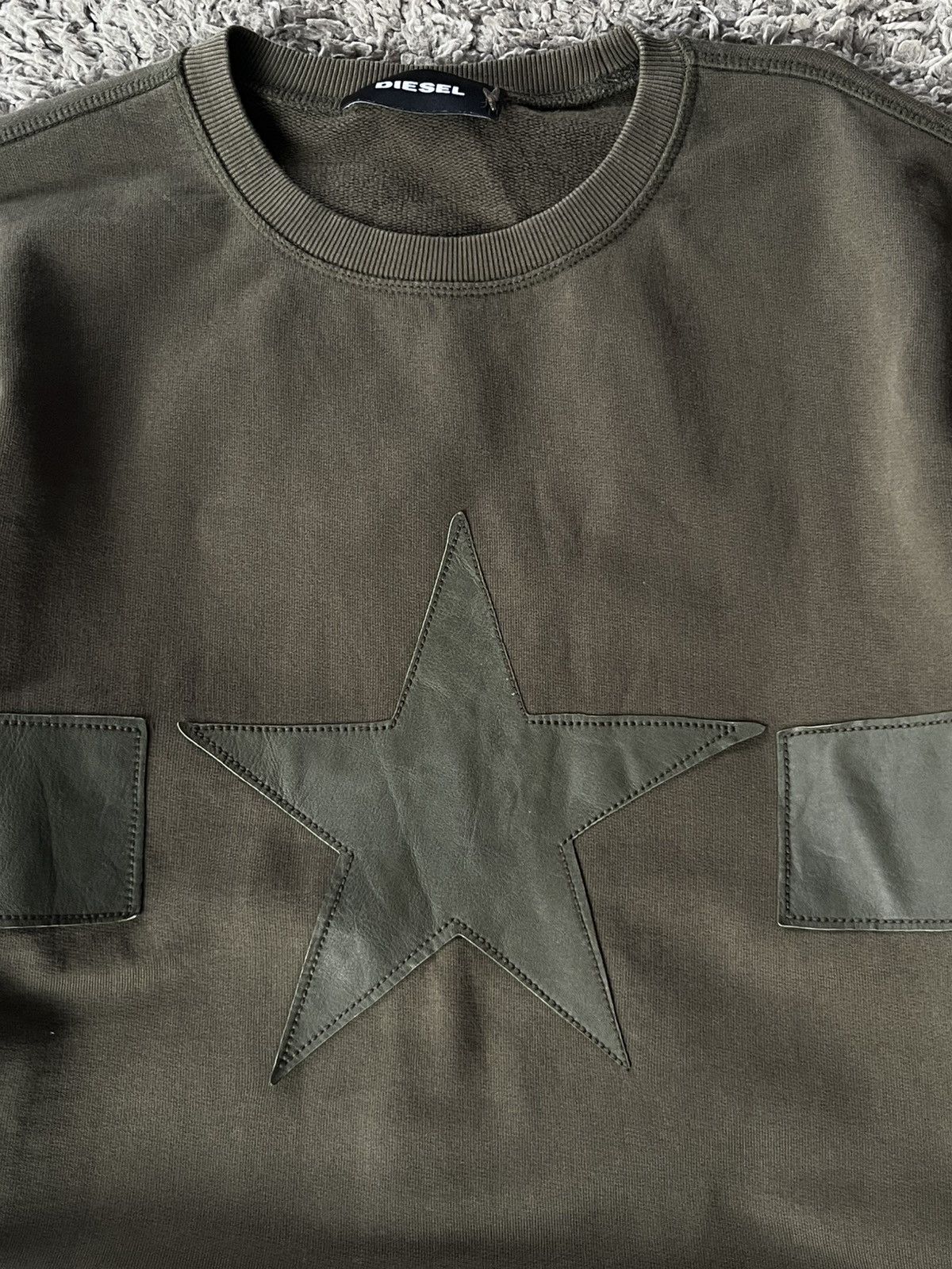 Diesel Avant Garde Sweatshirt Diesel leather logo Y2K style Size US M / EU 48-50 / 2 - 3 Thumbnail