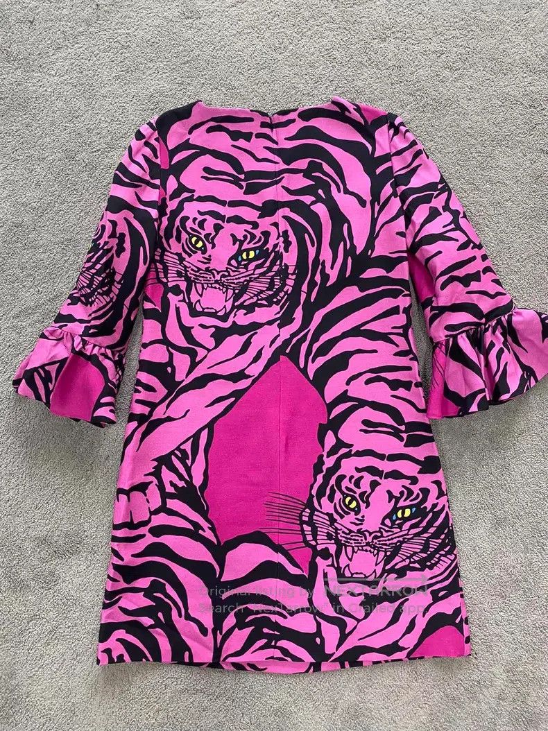 Valentino Valentino Dresses with animal prints Size L / US 10 / IT 46 - 4 Thumbnail