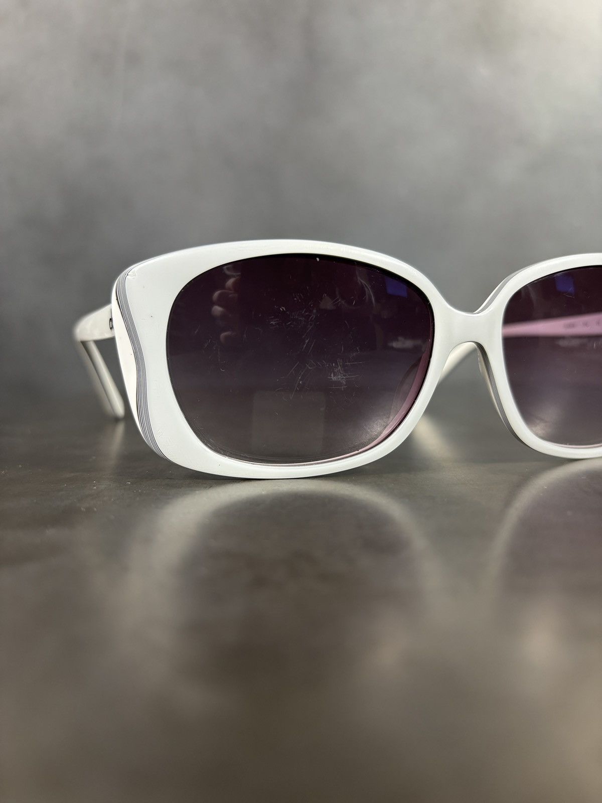 Calvin Klein F/W 2009 Calvin Klein Sunglasses Butterfly CK 4091/S White Size ONE SIZE - 10 Thumbnail