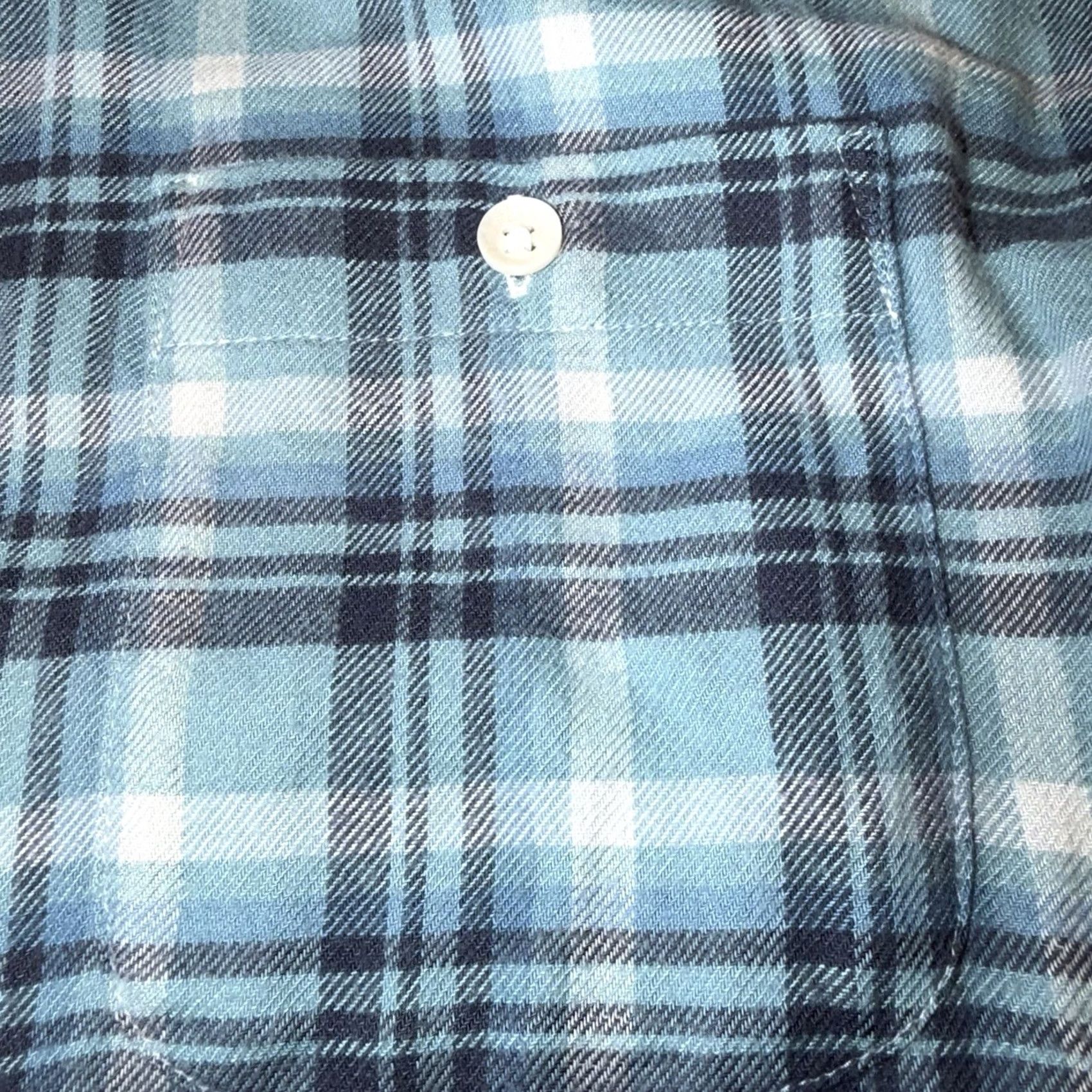 Faherty Faherty Flannel Shirt Mens Medium Plaid Blue White Long Sleeve Button Soft Woven Shirt Mens M Blue Plaid Button-Up Casual Classic Outdoor Mens Size US M / EU 48-50 / 2 - 2 Thumbnail