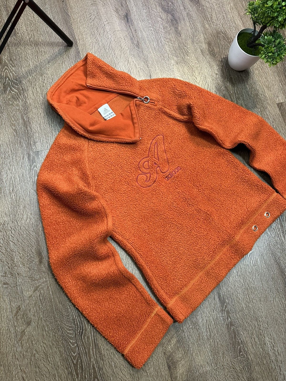 Adidas Adidas Vintage Fleece Plush Avant-Gard Hoodie Size XS / US 0-2 / IT 36-38 - 2 Thumbnail