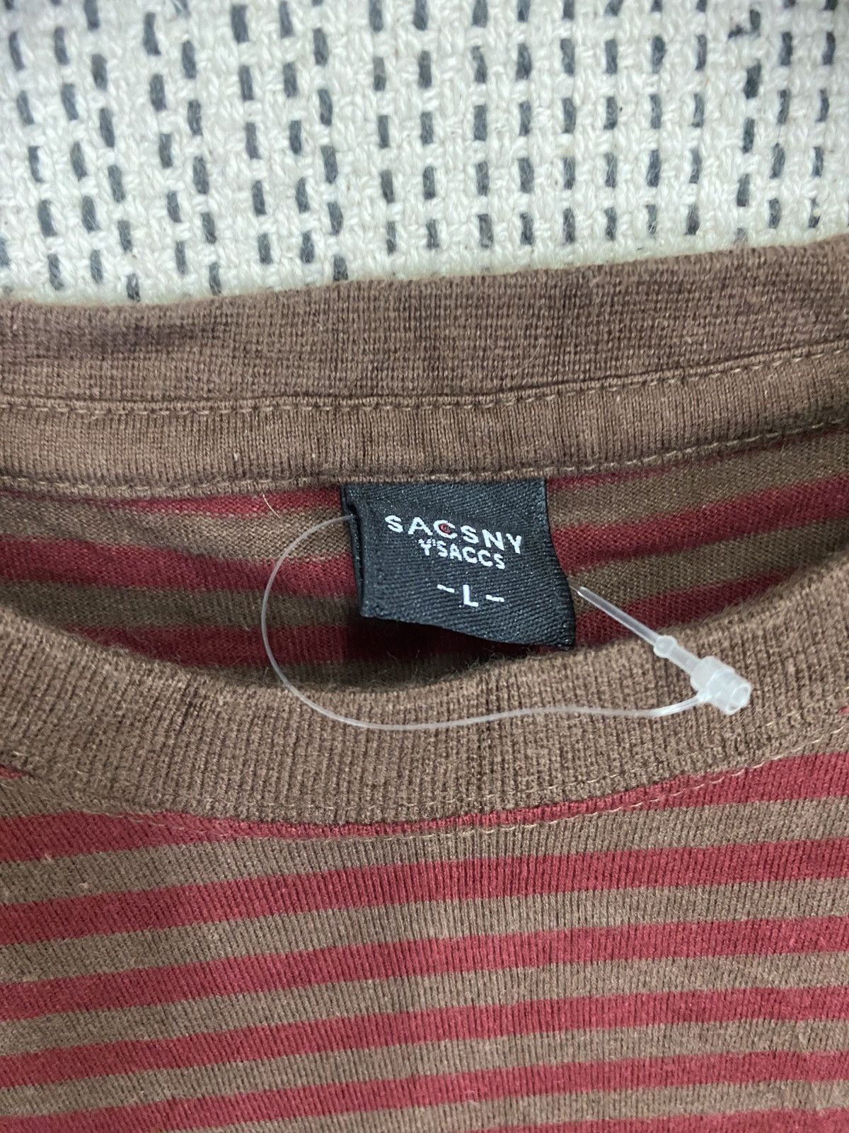 Japanese Brand × Y's × Yohji Yamamoto Sacsny y'saccs by yohji yamamoto striped tshirt Size US L / EU 52-54 / 3 - 5 Thumbnail