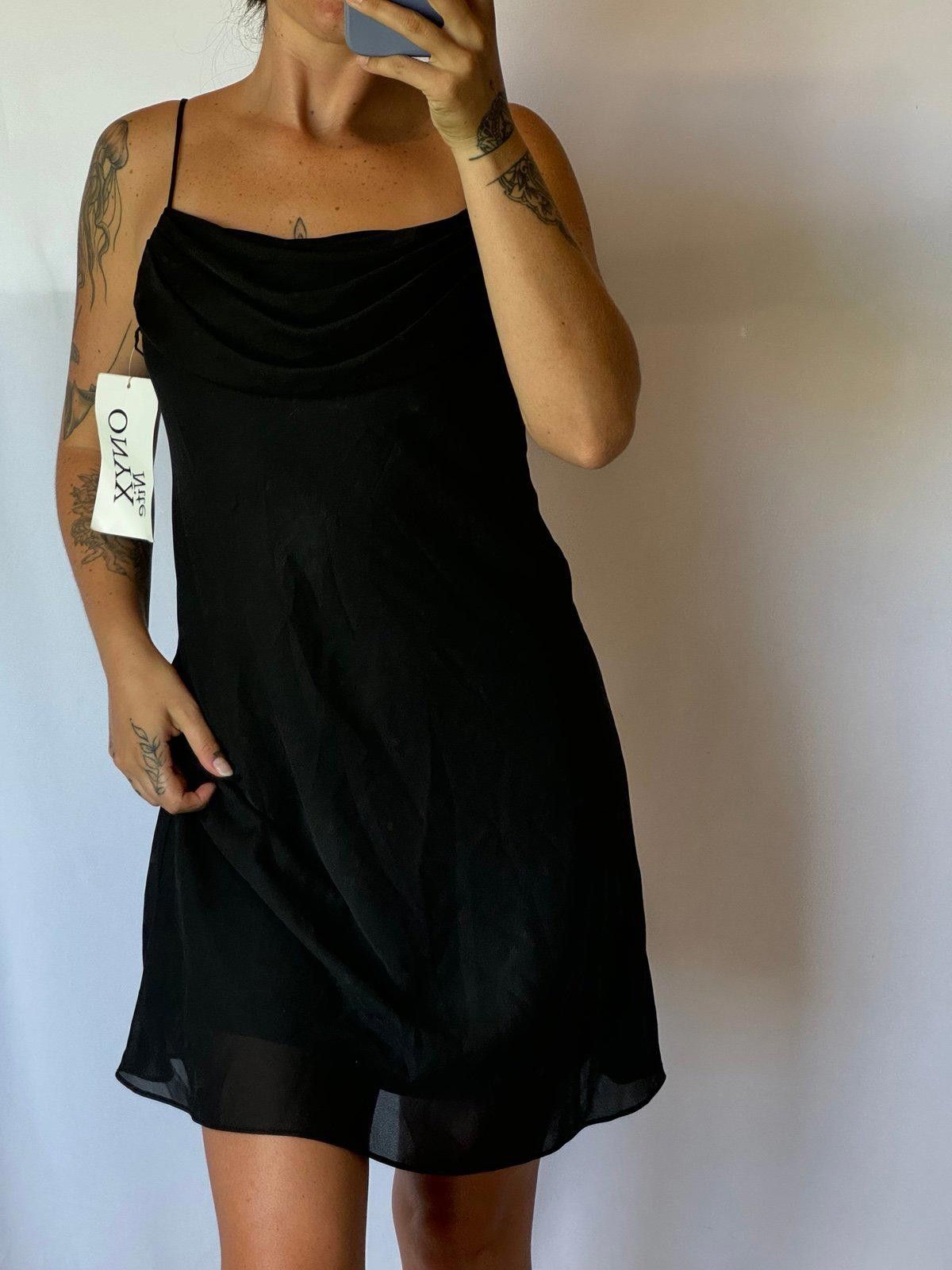 Designer Black Midi Dress Size M / US 6-8 / IT 42-44 - 1 Thumbnail