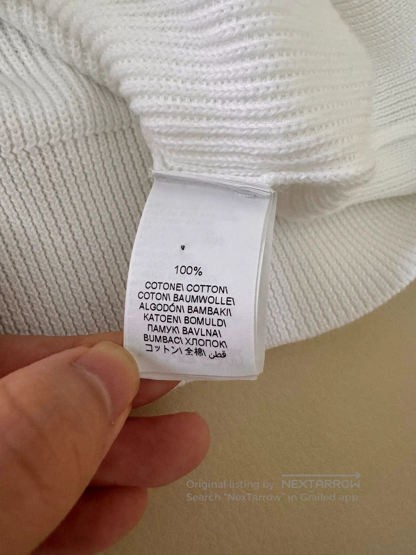 Brunello Cucinelli white knit top with mesh sleeves. Size US XS / EU 42 / 0 - 5 Thumbnail