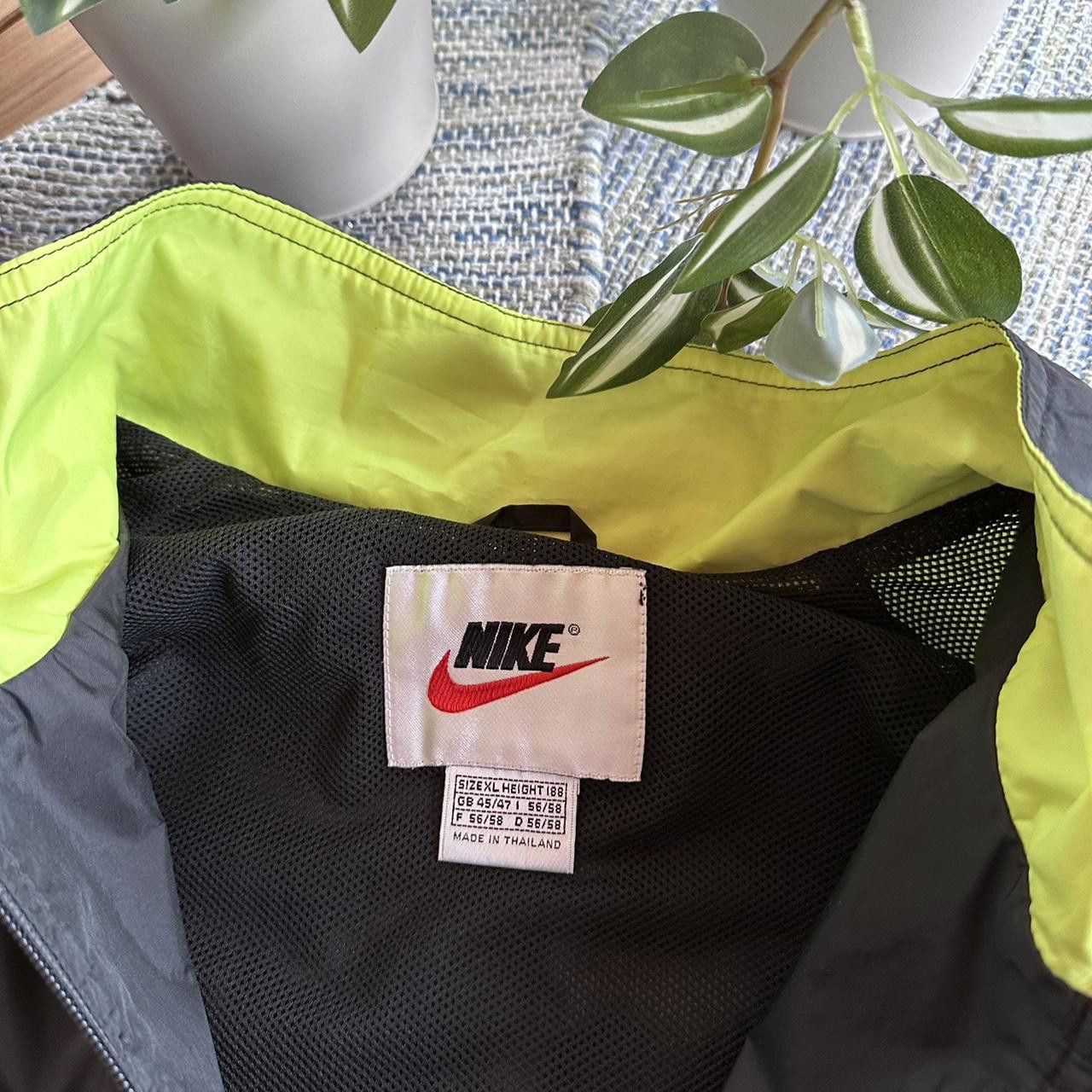 Nike Vintage 90s Nike Swoosh Logo Nylon Track Jacket Size US XL / EU 56 / 4 - 5 Thumbnail
