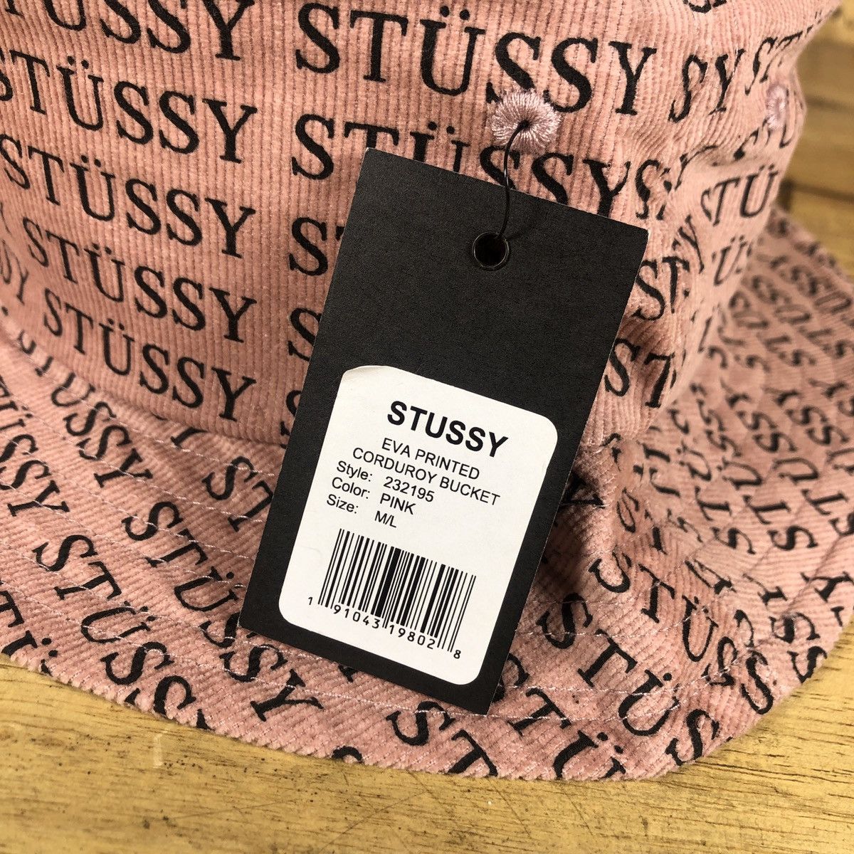 Stussy × Vintage Stussy Eva Printed Corduroy Bucket Size ONE SIZE - 4 Thumbnail