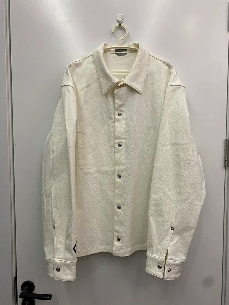 Dior Dior White diamond-shaped CD embroidered shirt jacket 2502- Size US L / EU 52-54 / 3 - 1 Thumbnail