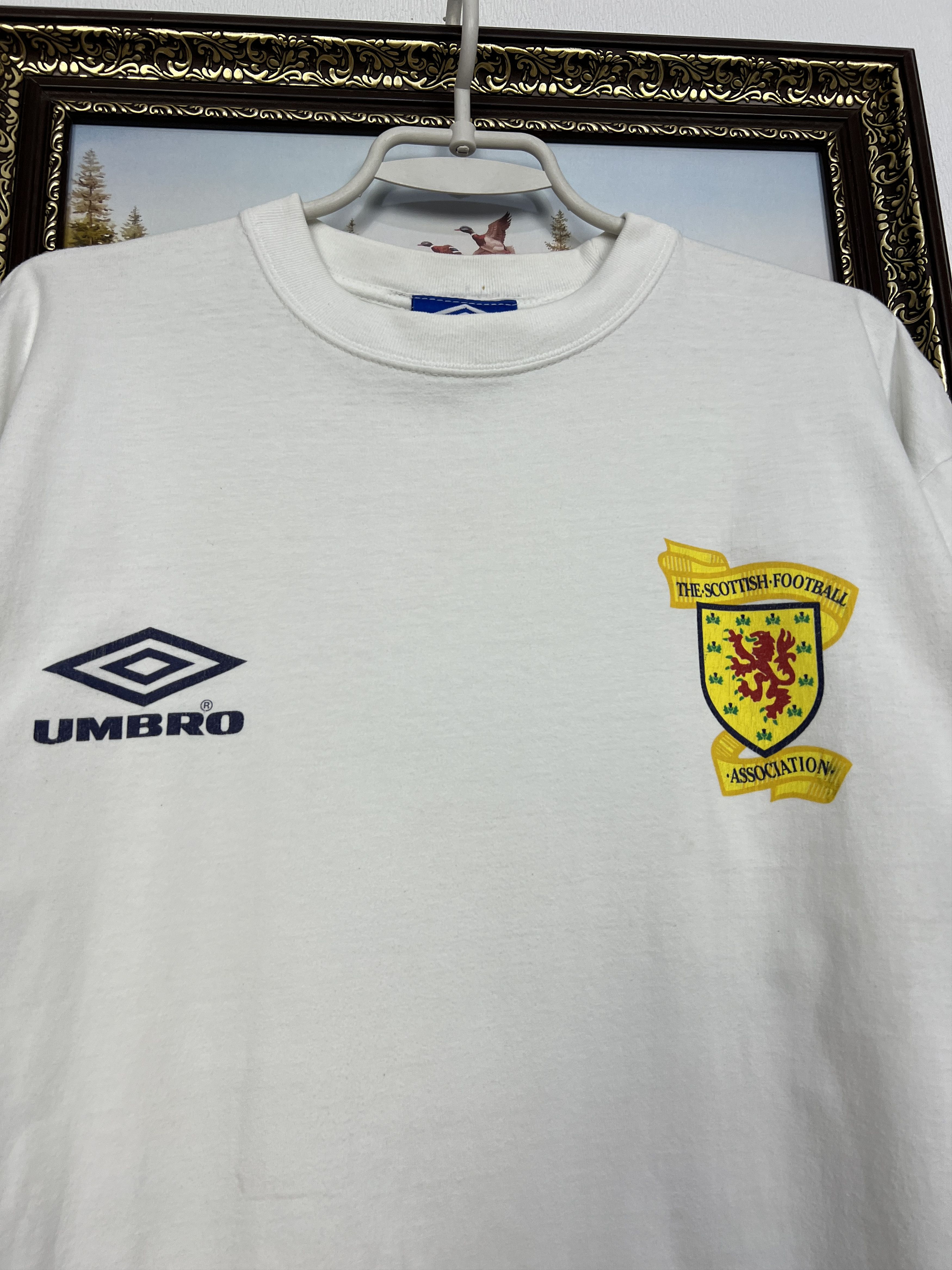 Umbro Vintage Scotland Football Train Shirt Soccer Jersey Trikot Size US L / EU 52-54 / 3 - 3 Thumbnail