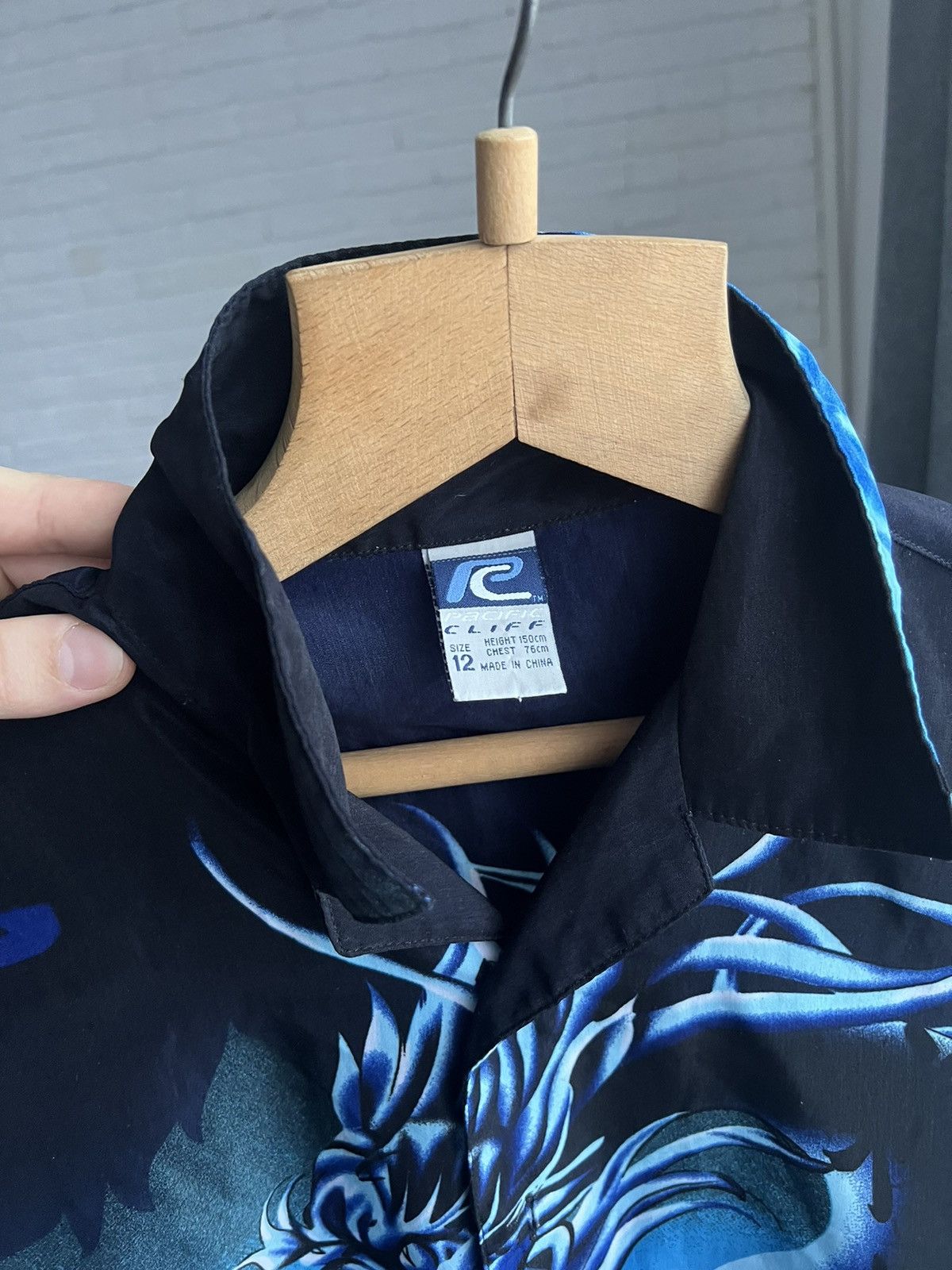 Japanese Brand × Vintage Pacific cliff Blue dragon shirts Size US XS / EU 42 / 0 - 4 Thumbnail