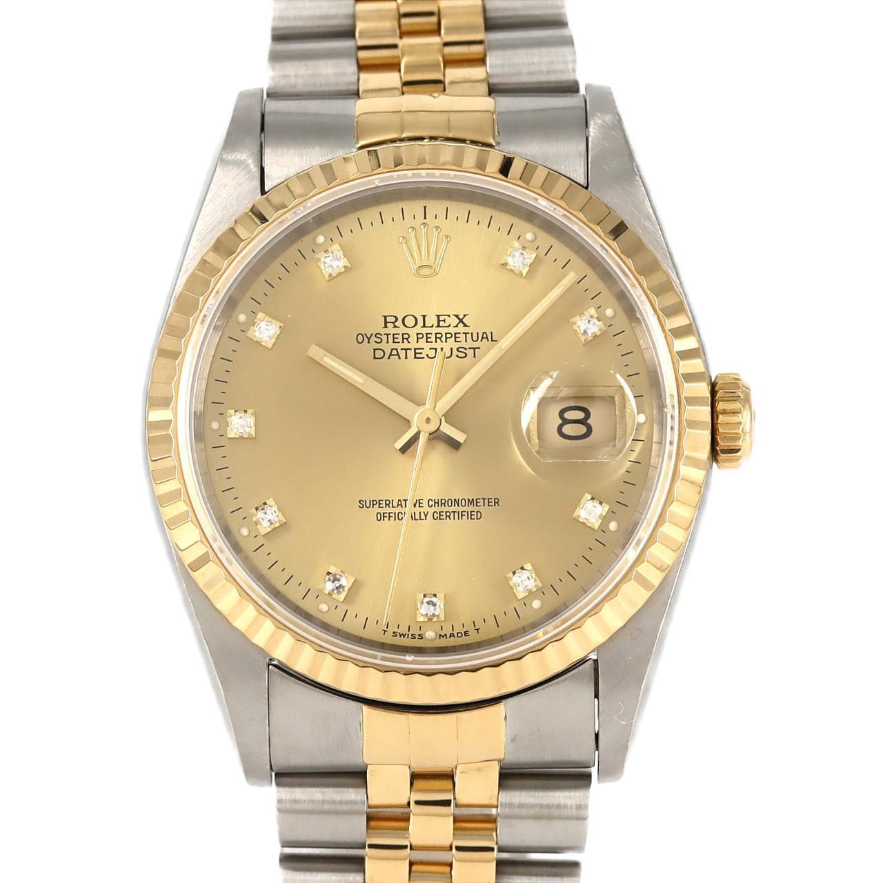 Rolex Rolex Rolex Datejust Stainless Steel Yellow Gold Watch Metal Automatic 16233G DUTY FREE for USA Size ONE SIZE - 1 Thumbnail
