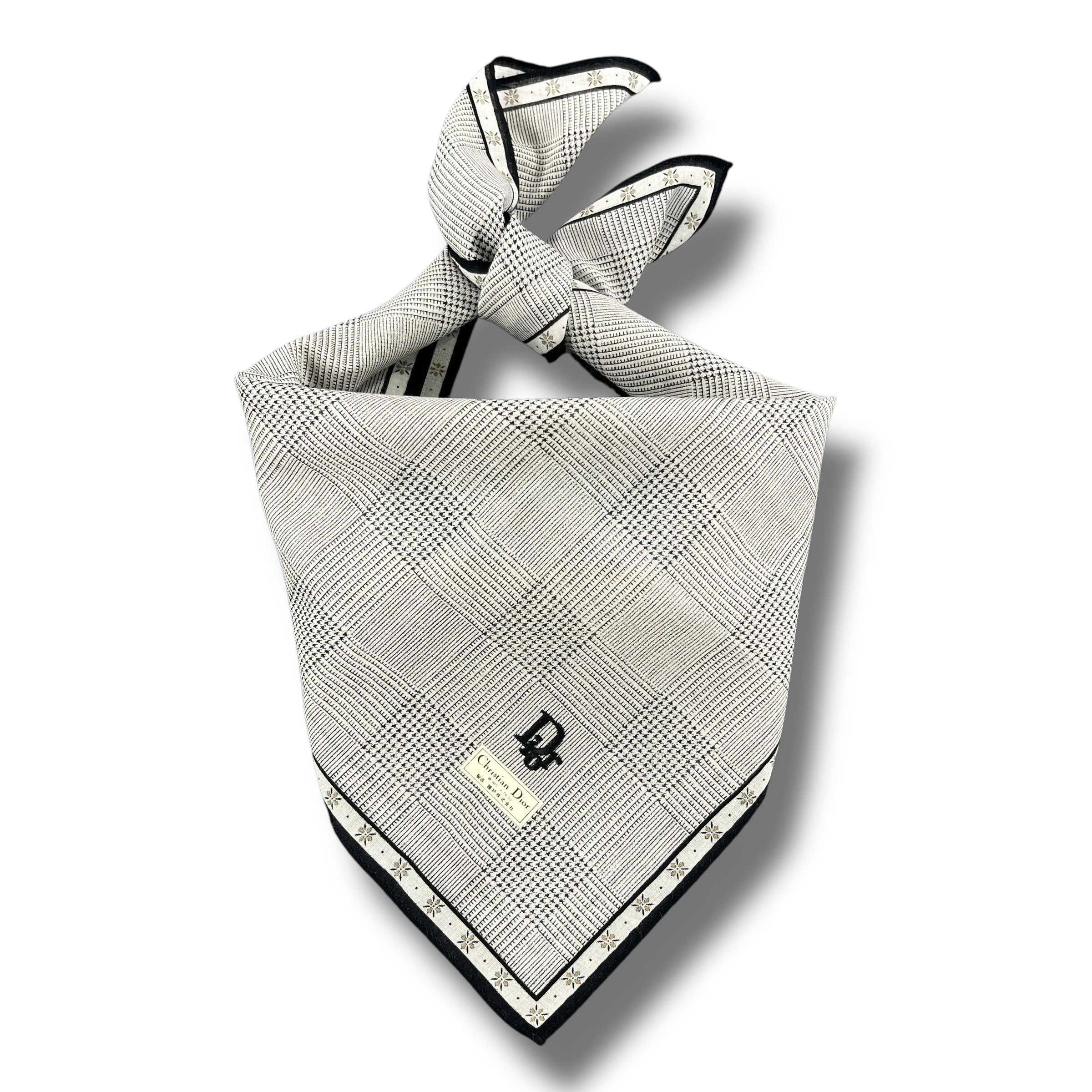 Vintage Christian Dior Handkerchief / Bandana / Neckerchief B034 Size ONE SIZE - 1 Thumbnail