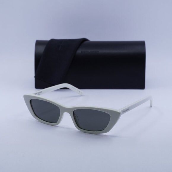 Saint Laurent Paris 🕶️ New Saint Laurent SL277 011 Sunglasses - White Frame Size ONE SIZE - 1 Thumbnail