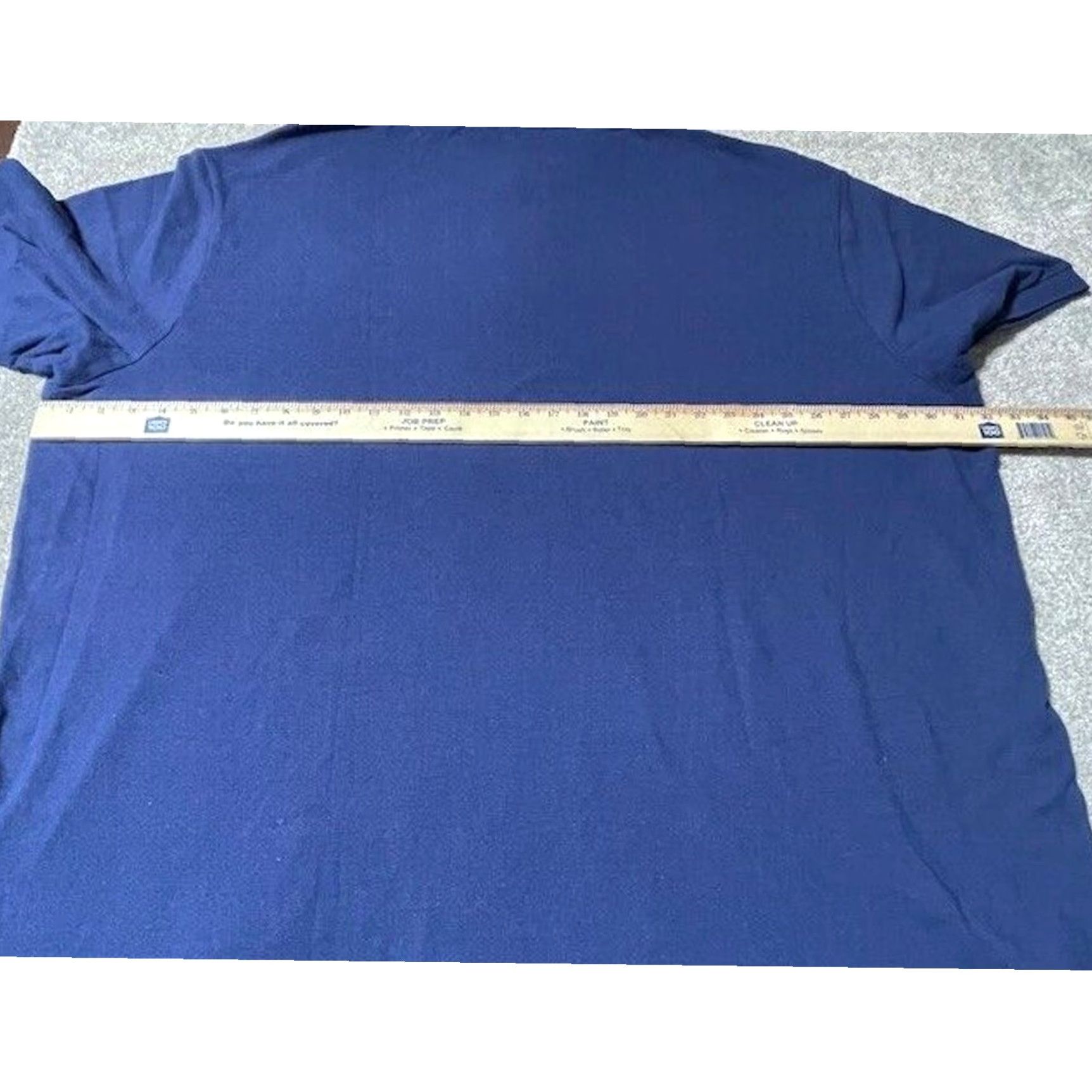 Polo Ralph Lauren Polo Ralph Lauren Polo Shirt 4XB Big 4X Big & Tall Men Casual Solid Blue 100% Cotton Short Sleeve Embroidered Logo Size US XXL / EU 58 / 5 - 3 Thumbnail