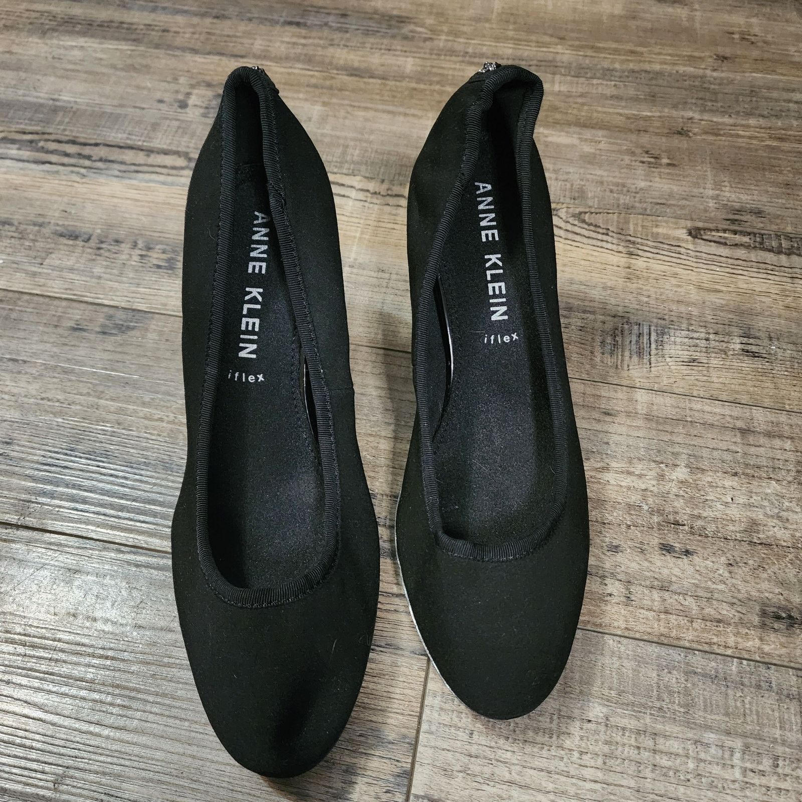 Anne Klein Anne Klein Classic Black Heel Chunky 3in heel size 8.5M BX42 Size US 8.5 / IT 38.5 - 1 Thumbnail