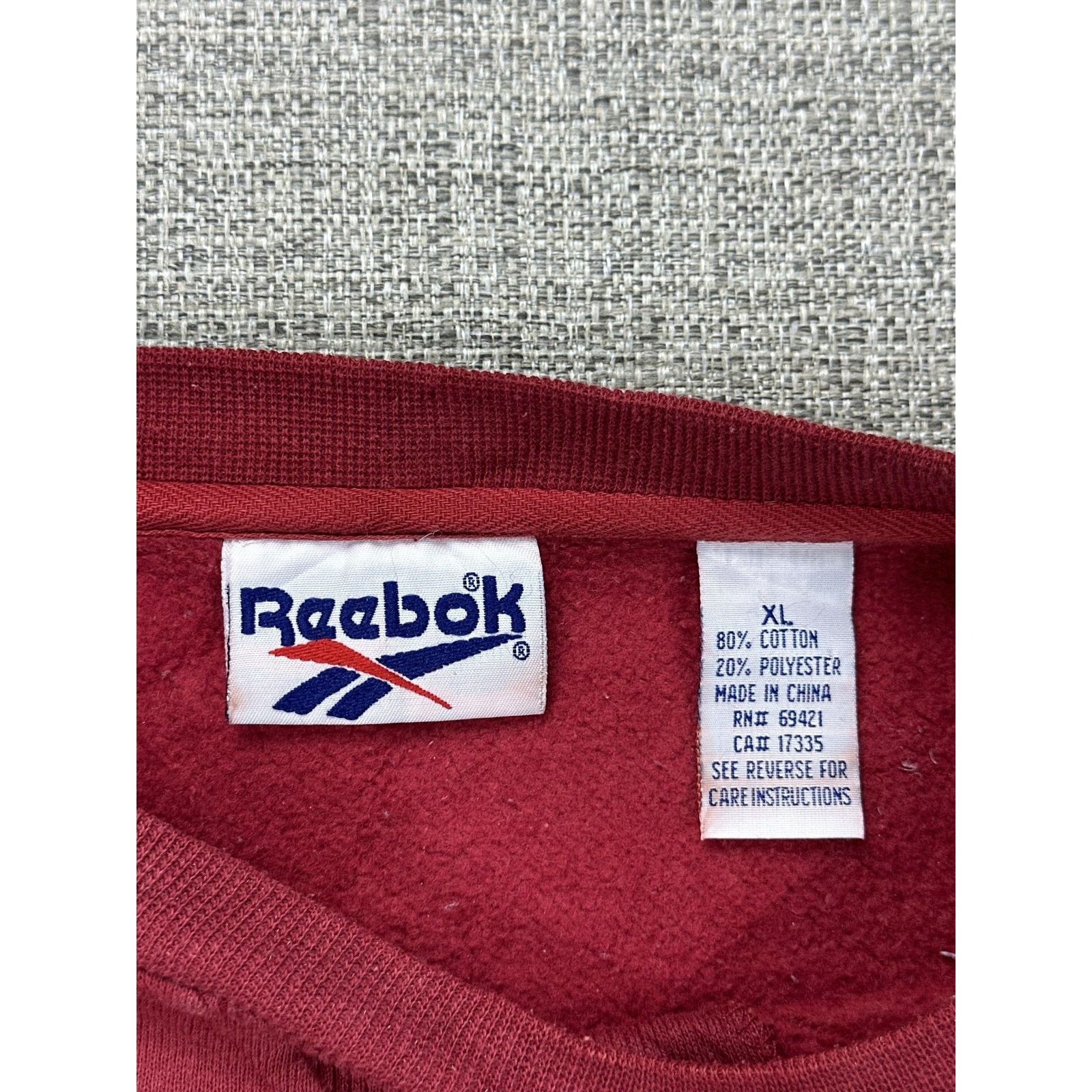 Reebok Arkansas Razorbacks Sweatshirt Mens XL Red Football Reebok Size US XL / EU 56 / 4 - 7 Thumbnail