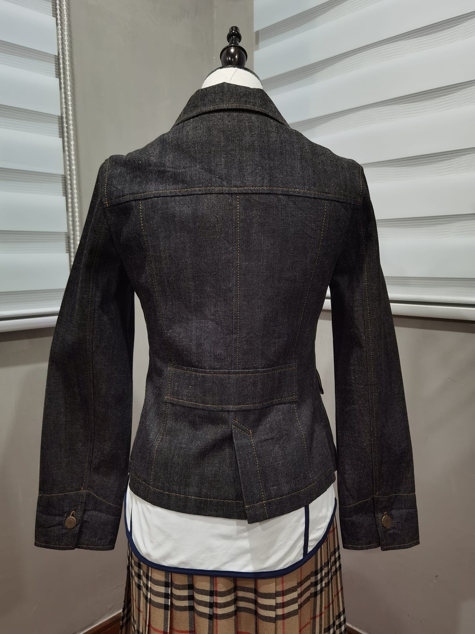 Burberry × Designer BURBERRY LONDON woman denim jacket XXS 2147 Size XXS / US 00 / IT 34 - 2 Thumbnail