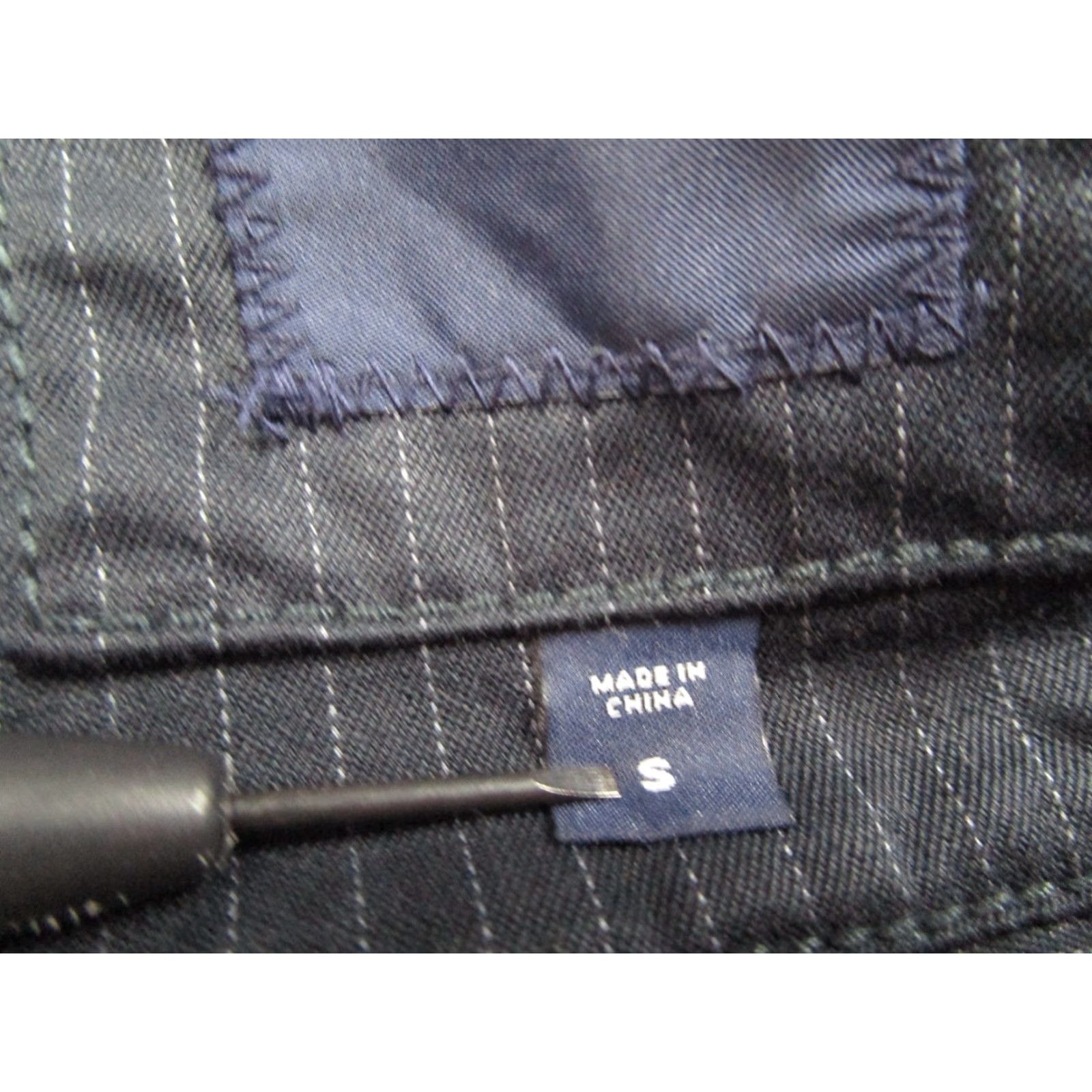 Gap VINTAGE Gap Men's Blazer Jacket Small Blue Striped Wool 2-Button Unstructured City Preppy Size 36R - 4 Thumbnail