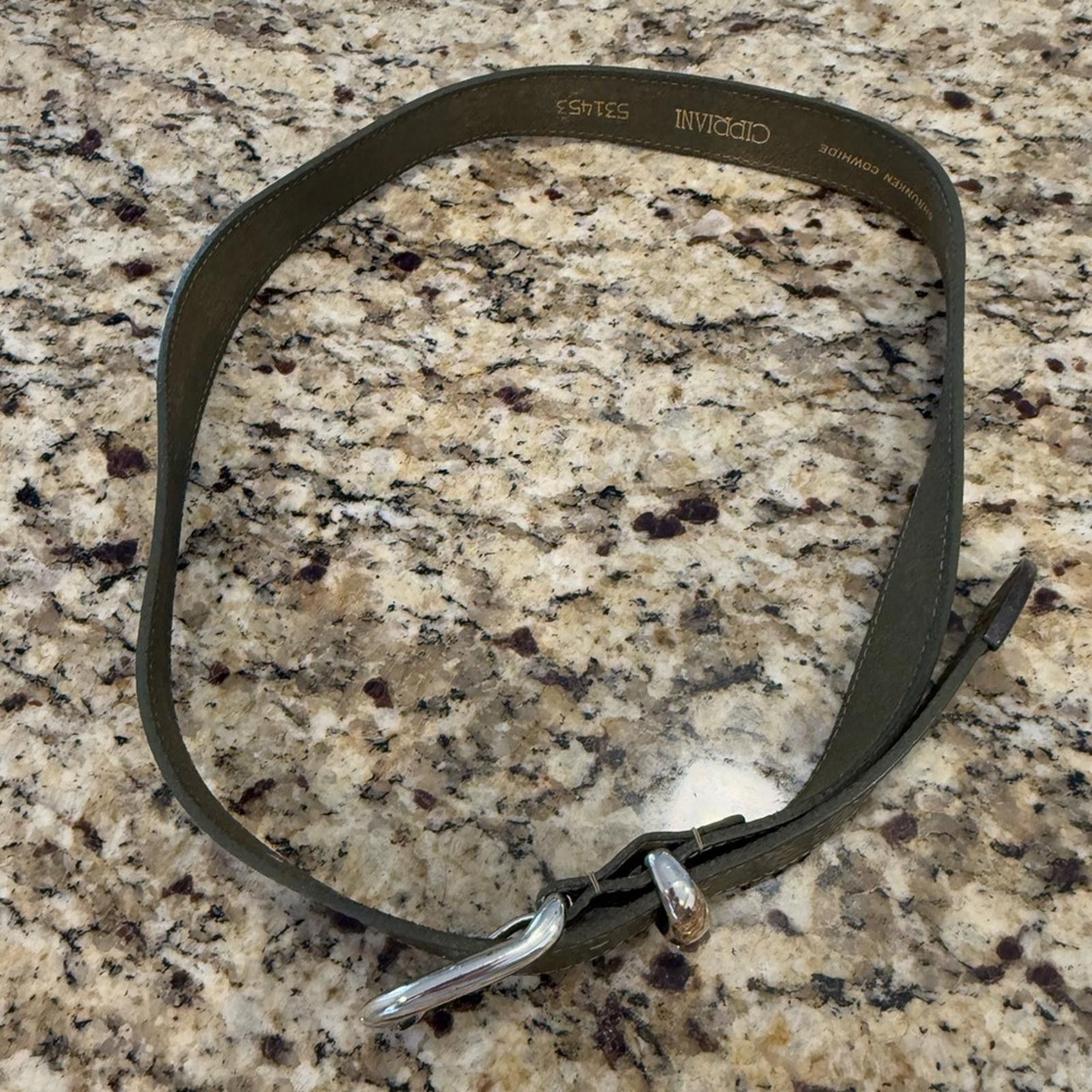 Other Cipriani brown shrunken cowhide leather belt Size medium Size ONE SIZE - 3 Thumbnail