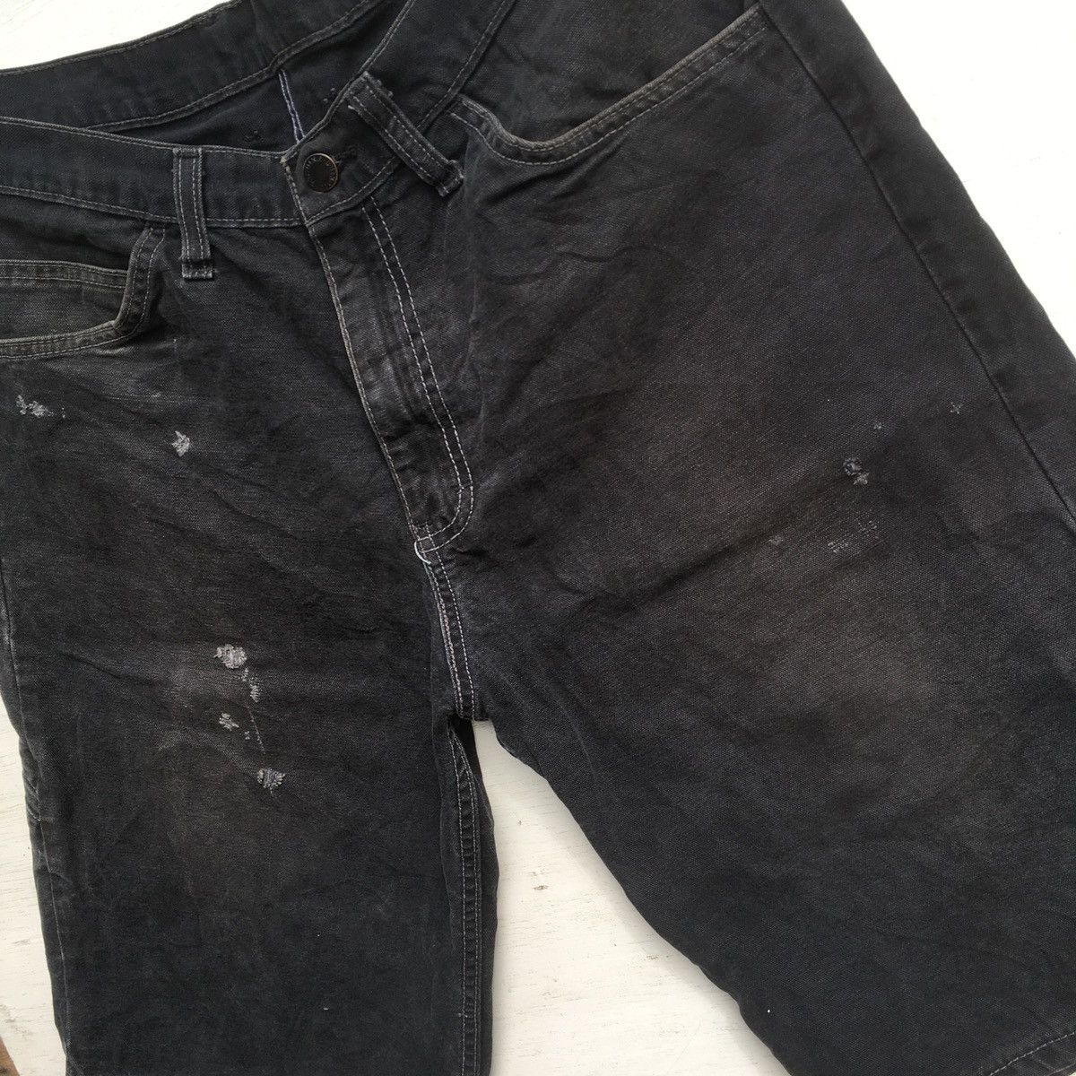 Dickies × Vintage SUN FADED VINTAGE DICKIES DISTRESSED CARPENTER JORTS Size US 35 - 9 Thumbnail