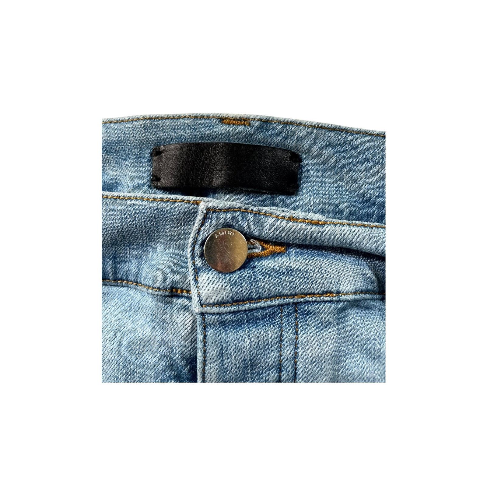Amiri Amiri "Shotgun" Light Wash Jeans Size US 32 / EU 48 - 4 Thumbnail