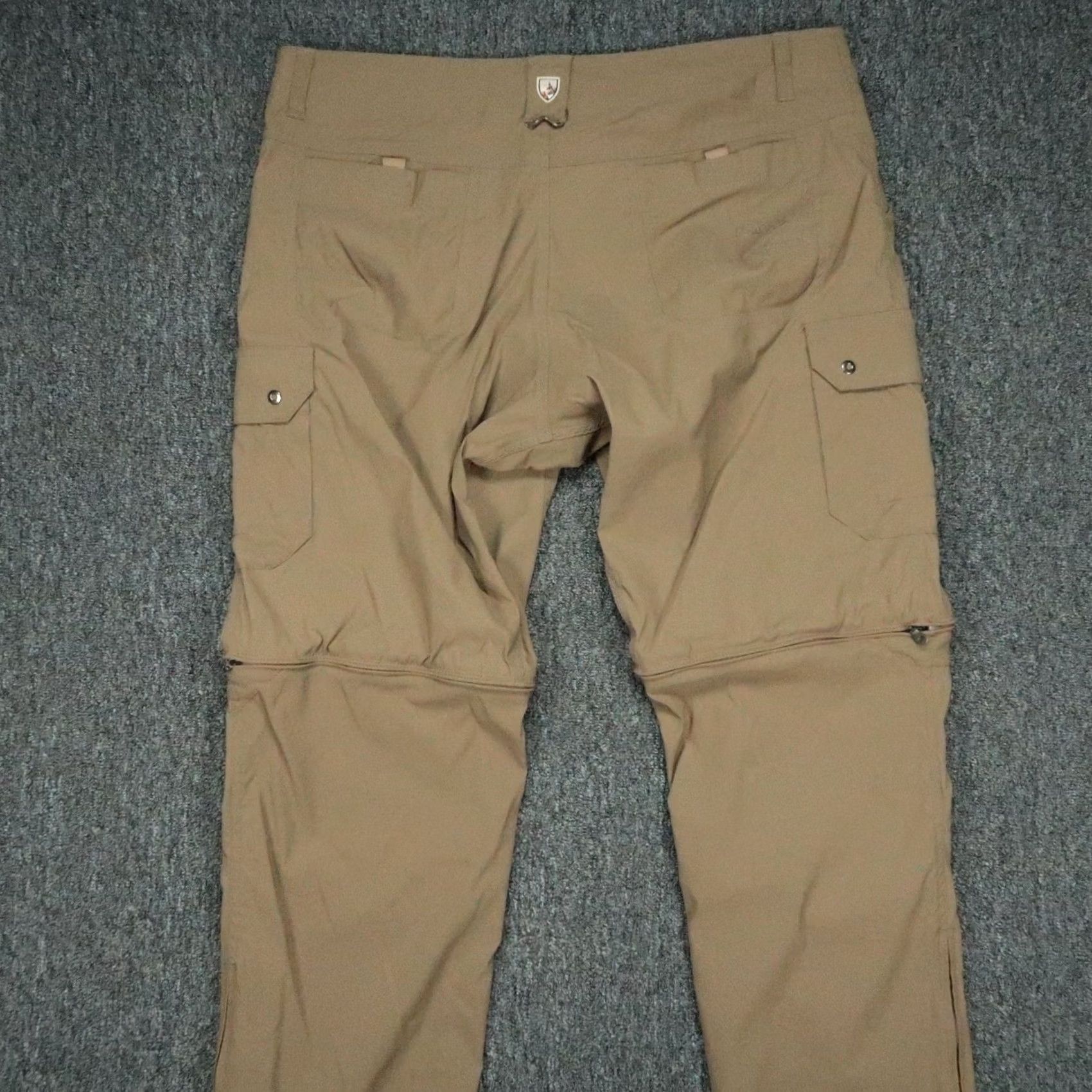Vintage Kuhl Pants Mens Convertible Cargo Hiking Brown Stretch Zip Off 38x34 Size US 38 / EU 54 - 5 Thumbnail