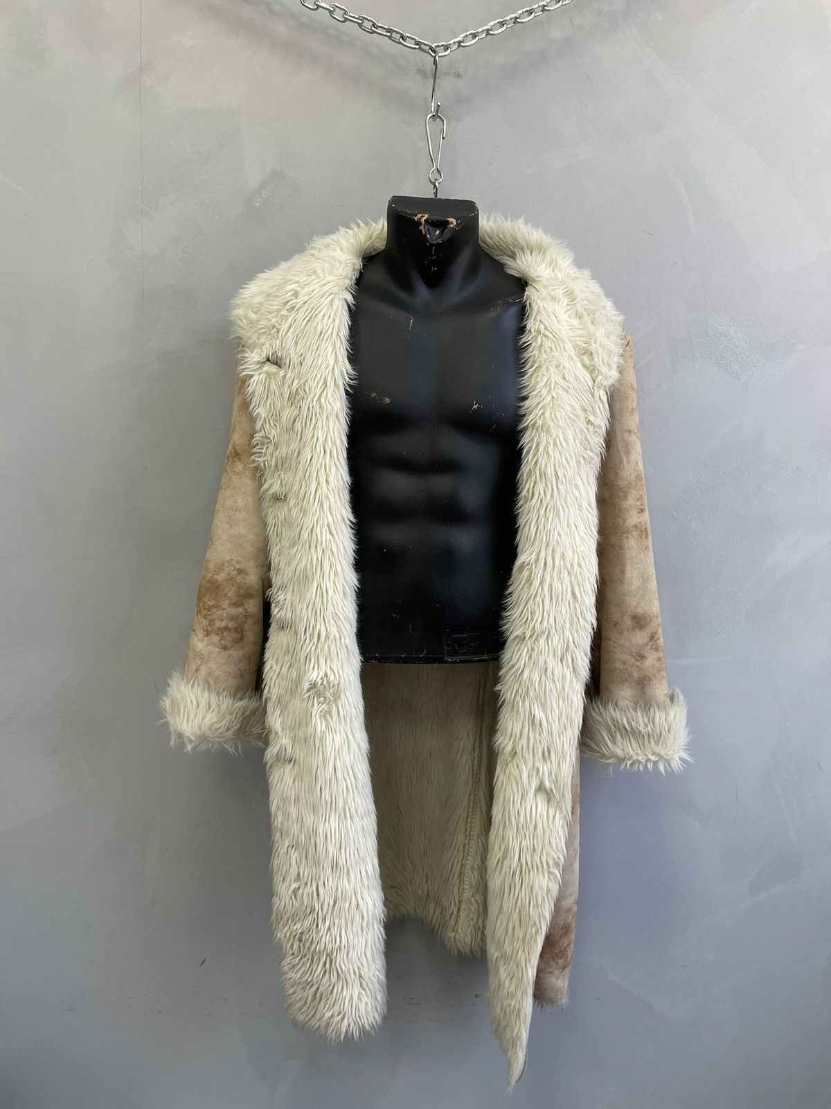 If Six Was Nine Hysteric glamour style long coat faux fur hype 90s vintage Size US M / EU 48-50 / 2 - 6 Thumbnail