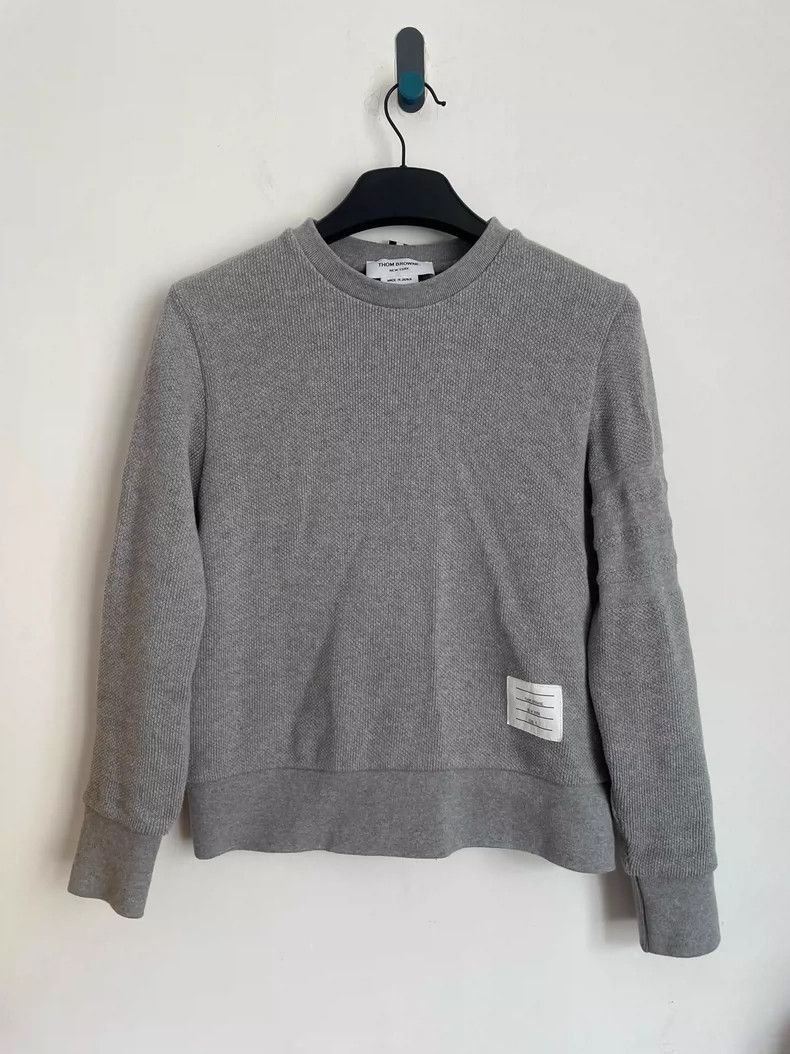Other Thom Browne Gray striped long sleeve knit Size US XS / EU 42 / 0 - 1 Thumbnail