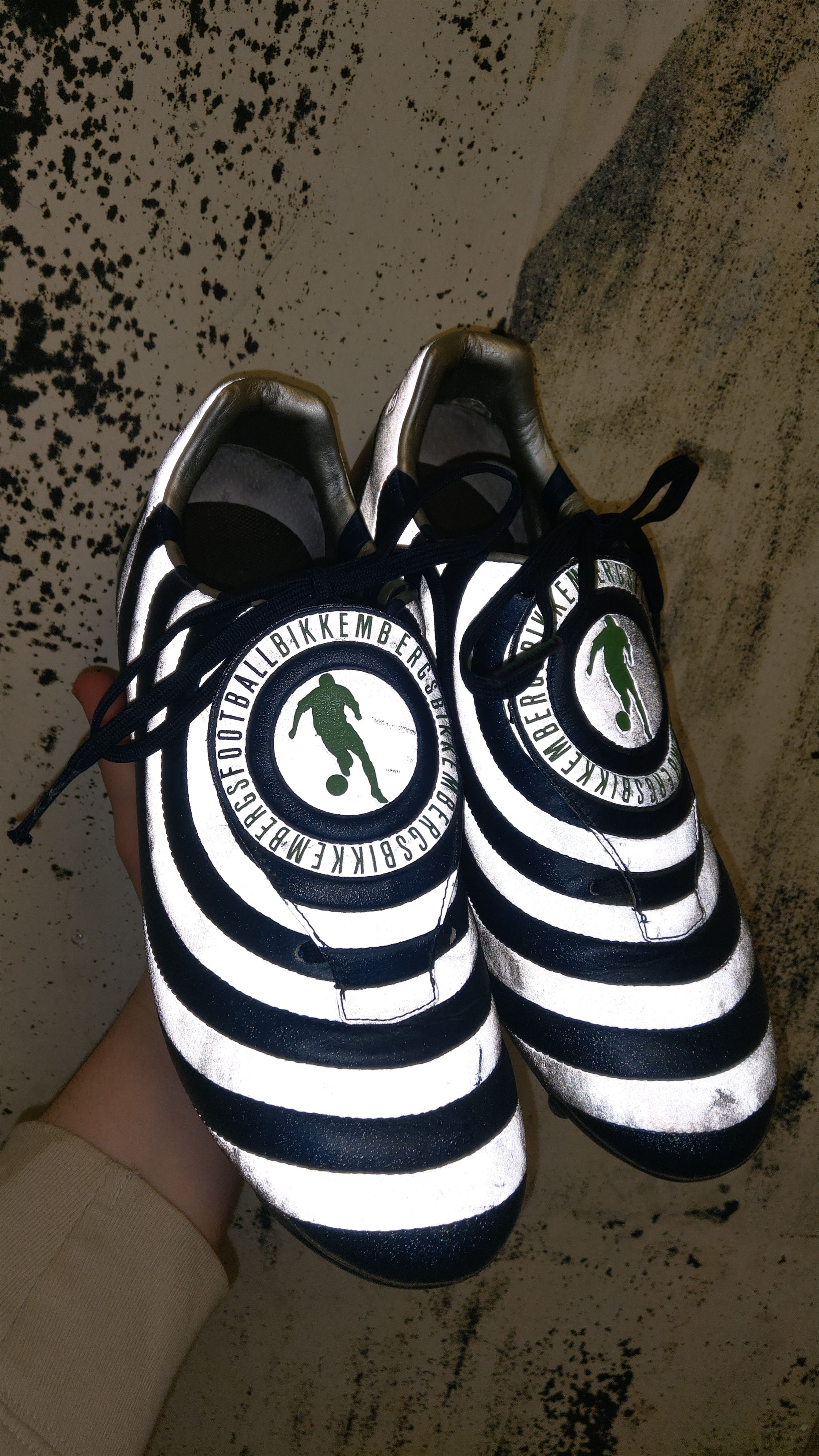 Dirk Bikkembergs 3M Reflective Soccer Leather Trainers Football Sneakers 3M Size US 9.5 / EU 42-43 - 16 Thumbnail