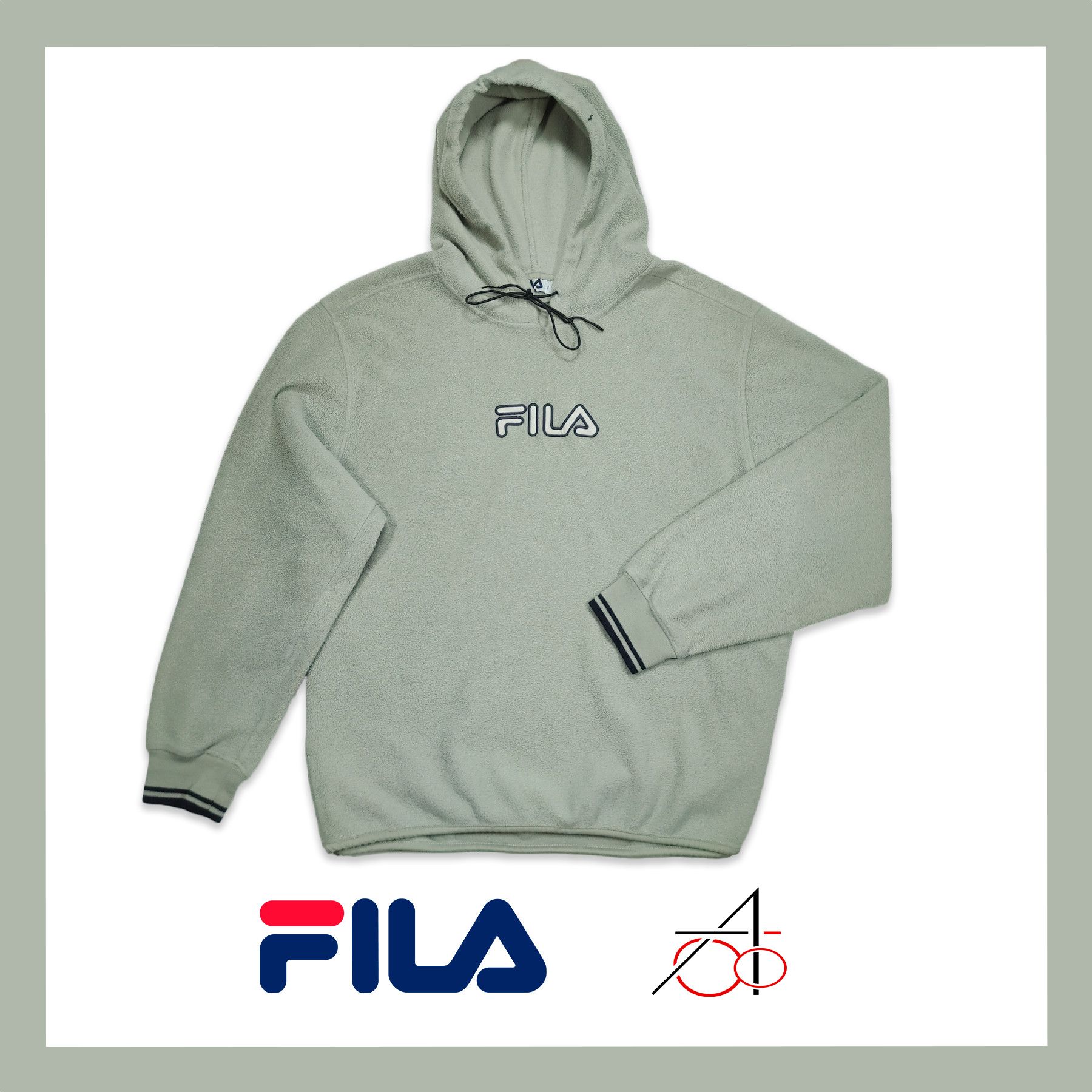 Fila Fila Fleece Baggy Oversize Fit Hoodie, XL size Size US XL / EU 56 / 4 - 1 Thumbnail