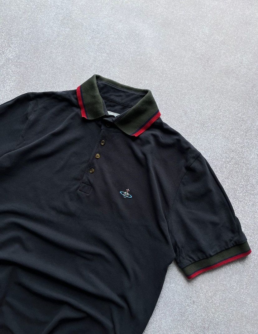 Vintage Vintage Vivienne Westwood Orb Saturn Polo Shirt Y2K XXL Size US XXL / EU 58 / 5 - 2 Thumbnail