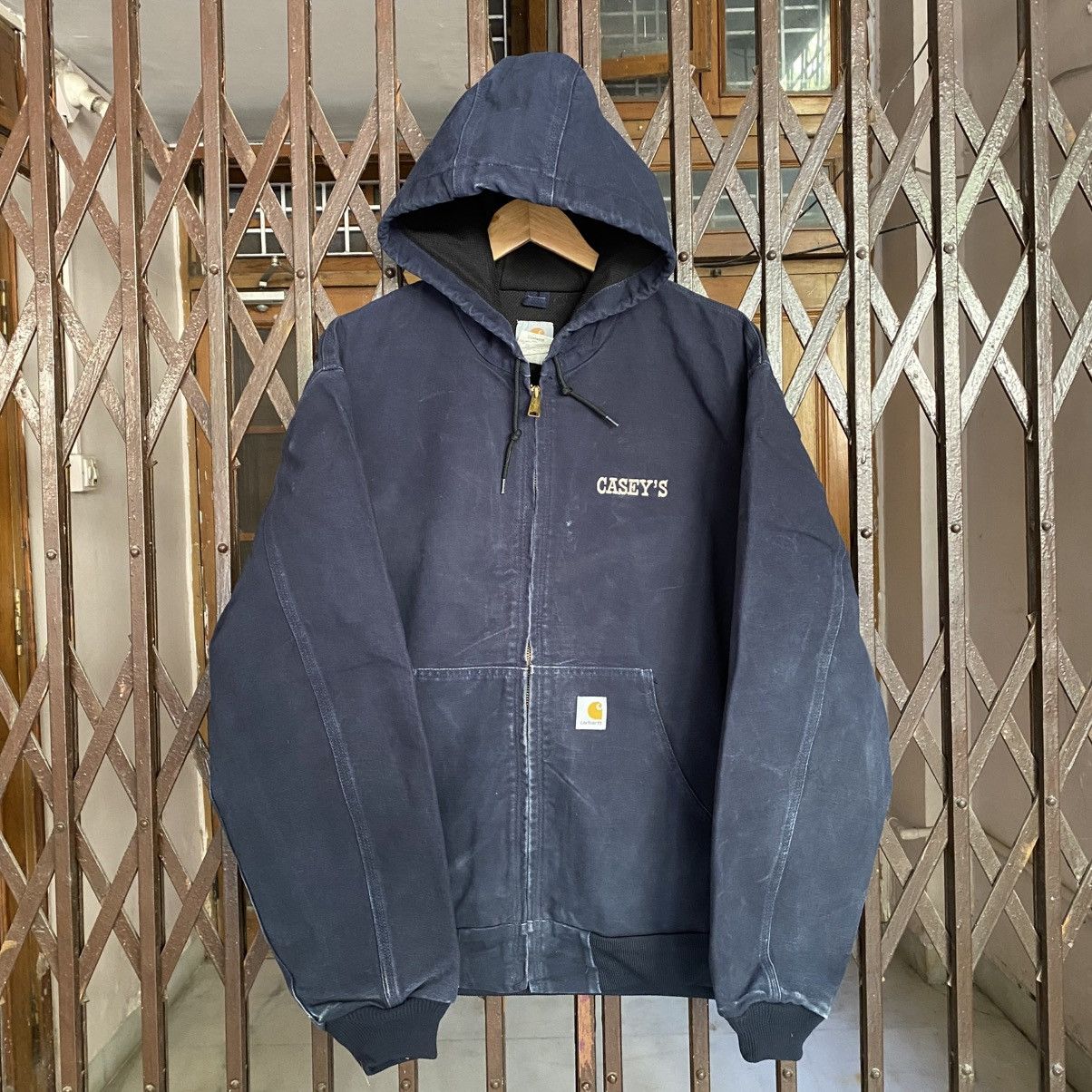 Carhartt Vintage Carhartt Blue Active Hooded Jacket Size US XL / EU 56 / 4 - 1 Thumbnail