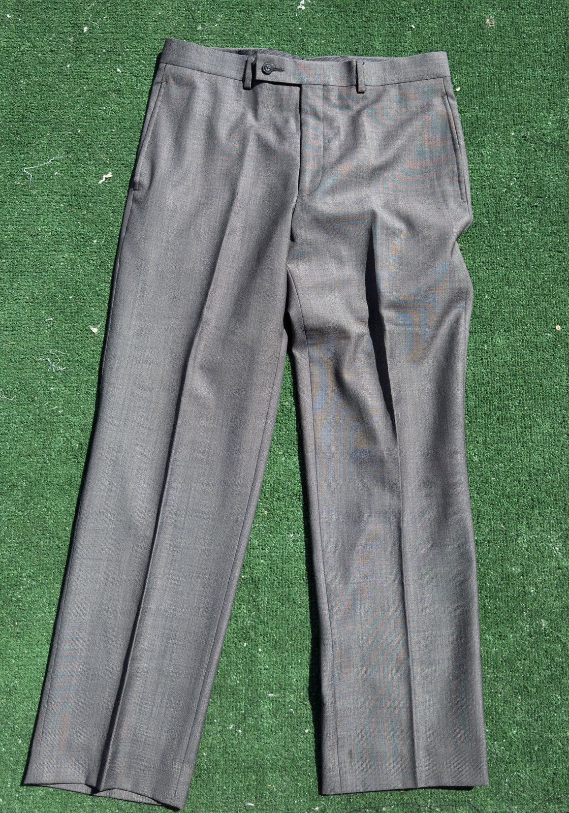 Calvin Klein Calvin Klein Grey Formal Trousers Size 34S - 1 Thumbnail