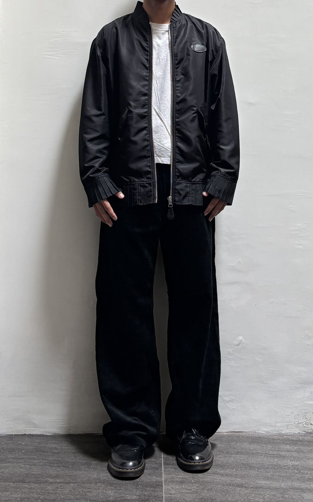 Maison Margiela FREE TAX! MM6 Oversized Pleated Nylon Bomber Jacket Size US M / EU 48-50 / 2 - 17 Thumbnail