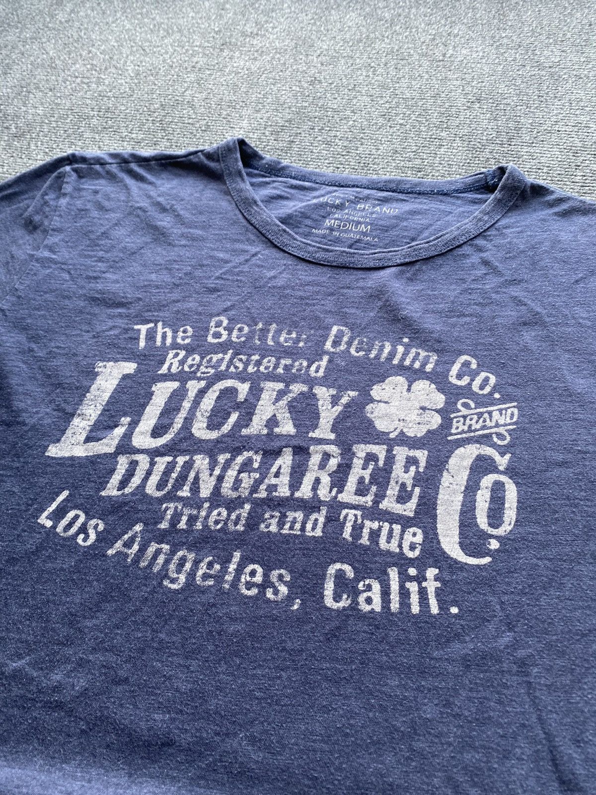Lucky Brand 🔥Lucky Brand Usa blue tee m size racing rare Size US M / EU 48-50 / 2 - 2 Thumbnail