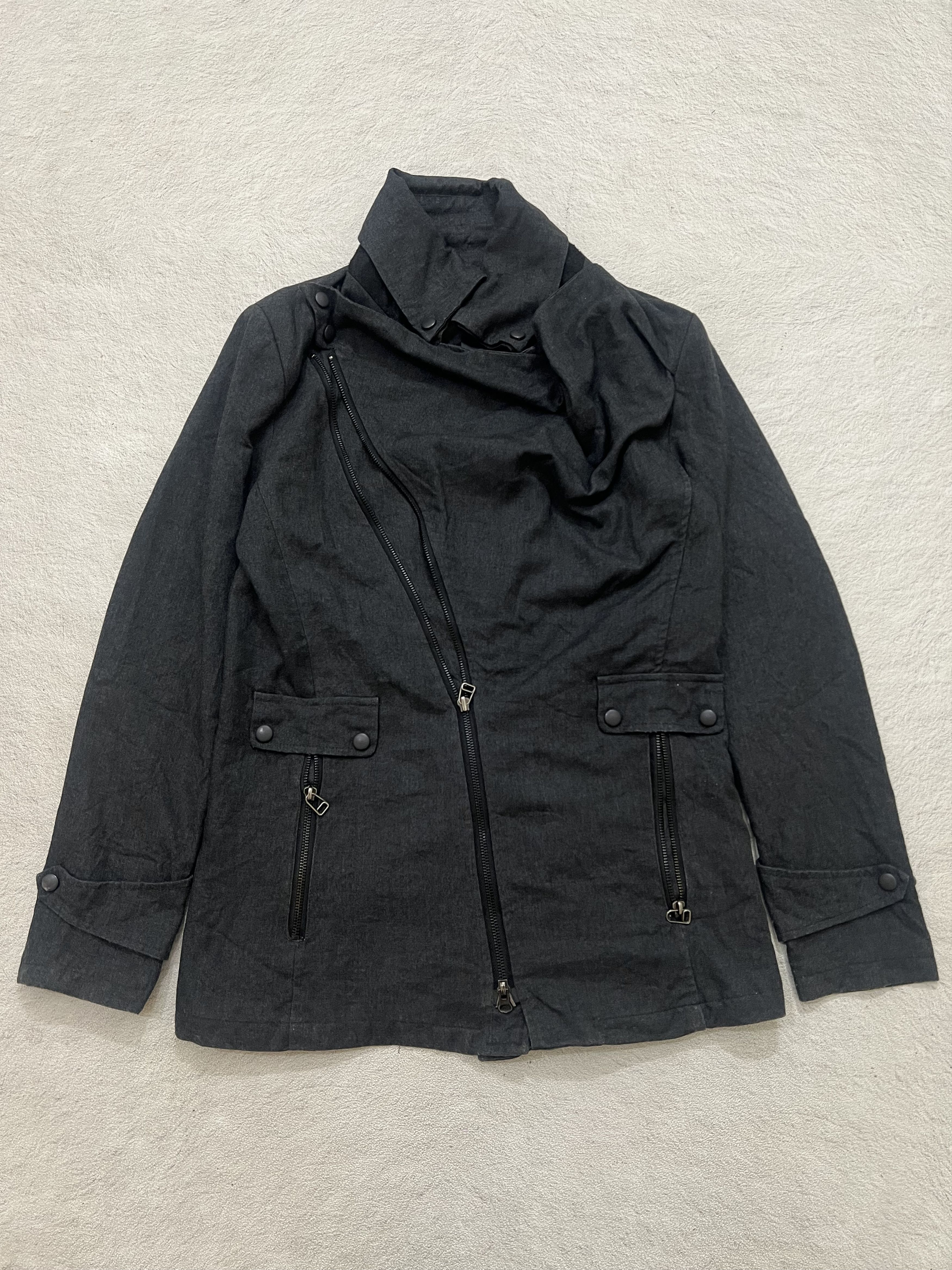 Japanese Brand 2000s Hysteric Y's Asymmetric Wool Vkei y2k Lgb Ifsix Size US M / EU 48-50 / 2 - 1 Thumbnail