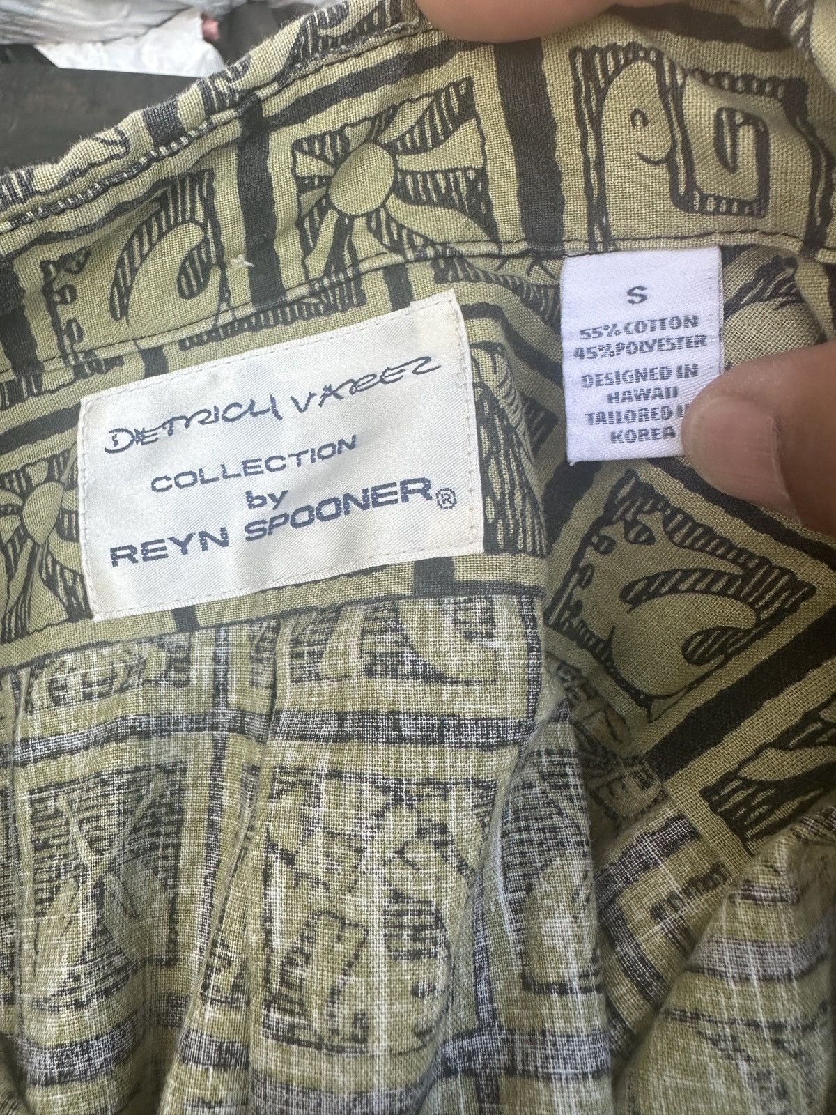 Reyn Spooner Reyn Spooner Dietrich Varez Hawaiian Print Green Men's Small Size US S / EU 44-46 / 1 - 4 Thumbnail