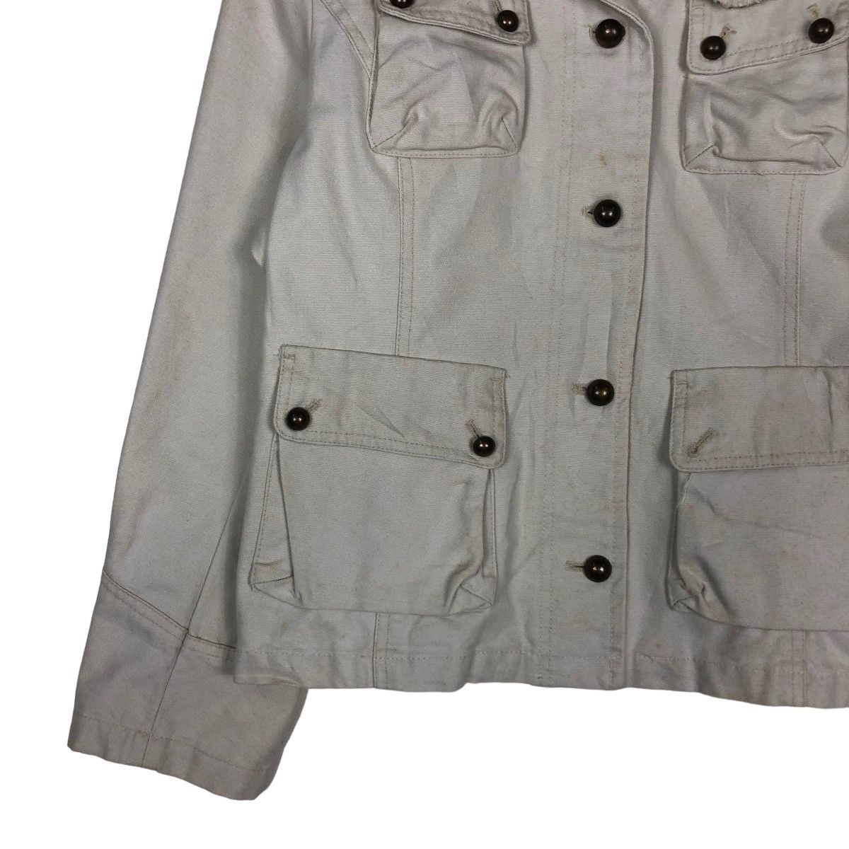 Japanese Brand 📌CROPPED BIKER JACKET HEEHIRASA JAPAN CARGO POCKETS Size US L / EU 52-54 / 3 - 7 Thumbnail