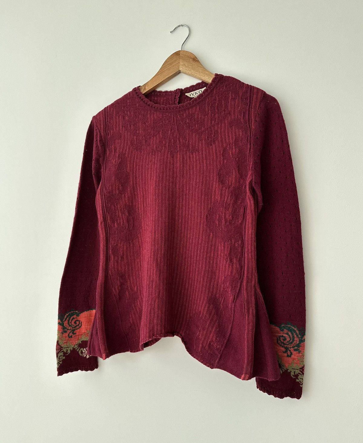 Other IVKO Women's Sweater Jumper 80% Wool 20% Linen Size 36 Size XS / US 0-2 / IT 36-38 - 3 Thumbnail