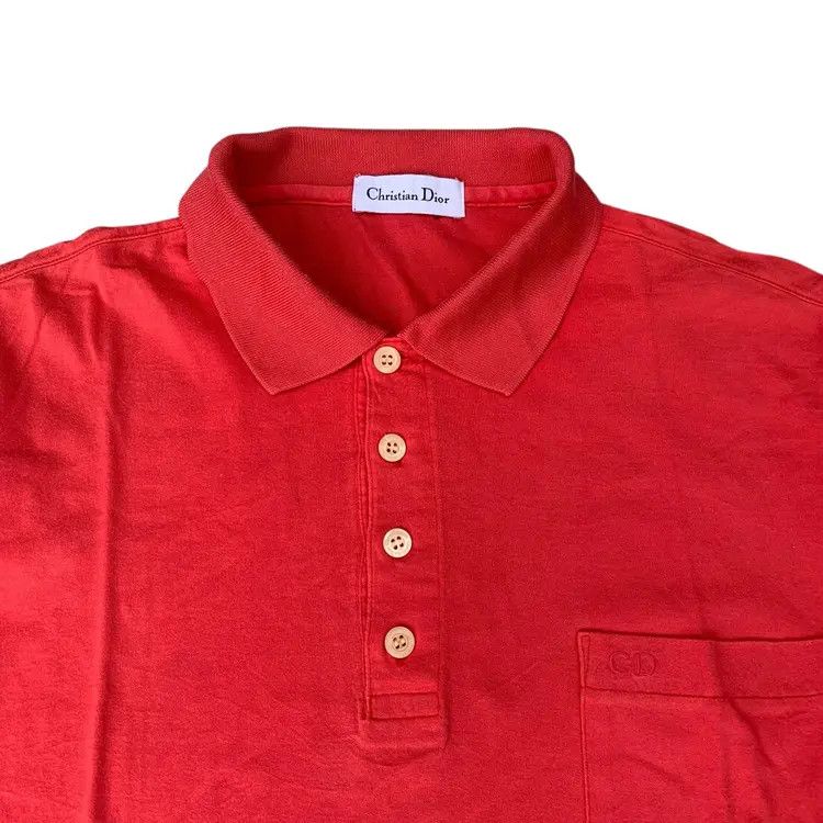 Dior Vintage Christian Dior Polo Shirt Size US L / EU 52-54 / 3 - 2 Thumbnail
